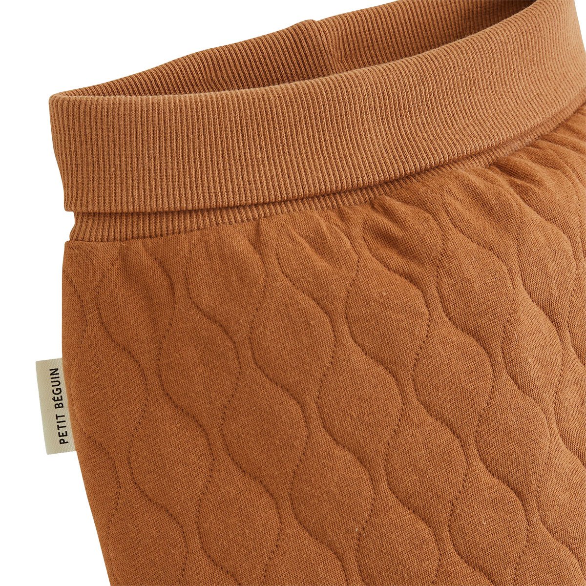 Ensemble body bébé et pantalon matelassé Caramel marron, PETIT BEGUIN