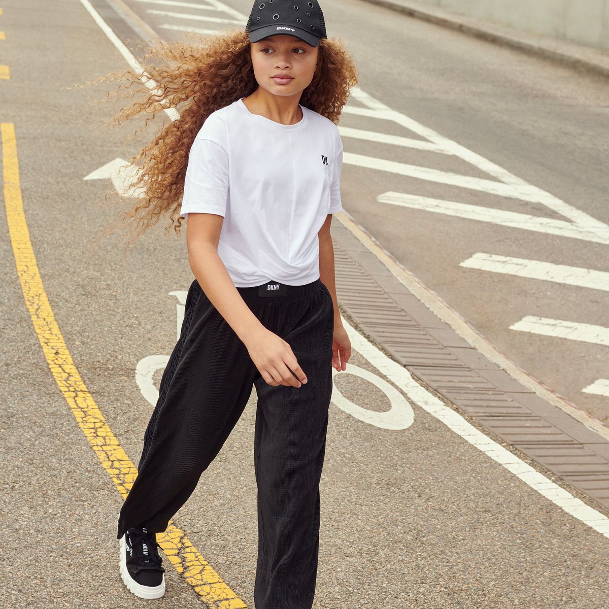 Pantalon plissé black, DKNY