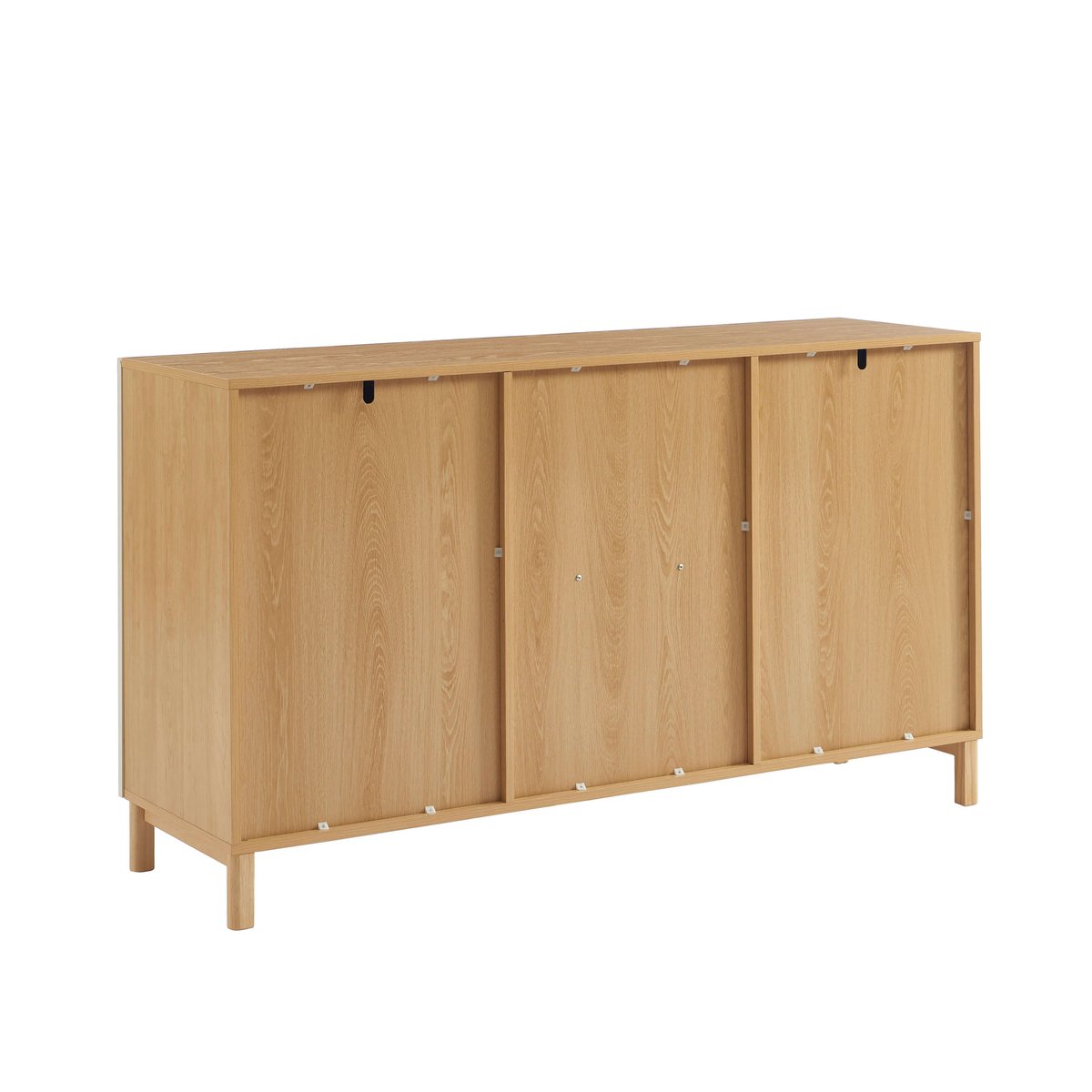 Buffet 3 portes ORCA beige et chêne, BAÏTA