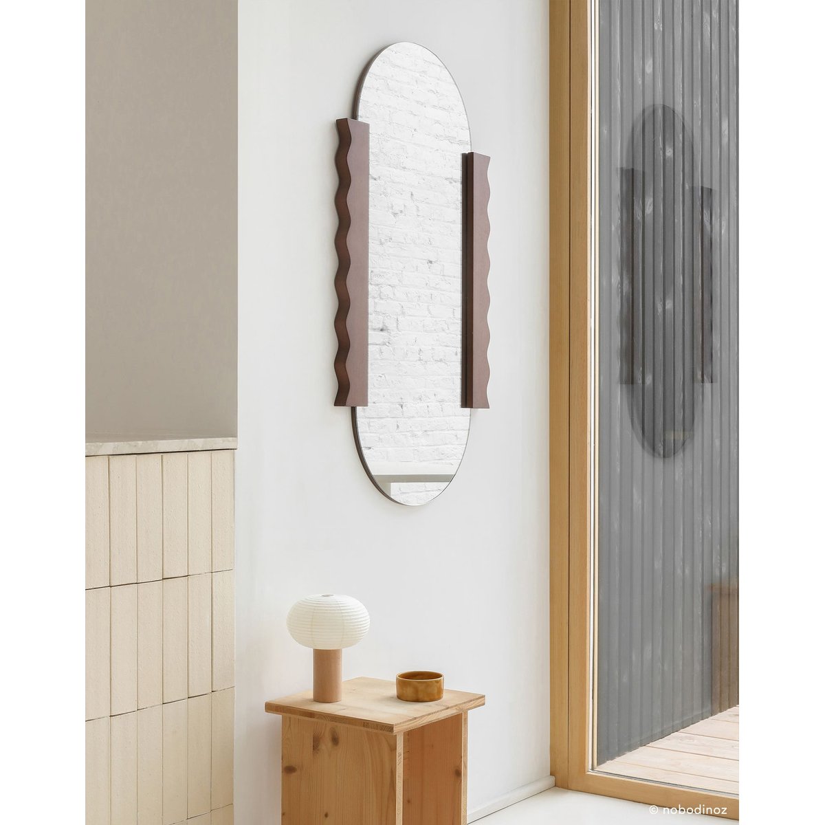 Miroir Heju X Nobodinoz bois de frêne, NOBODINOZ