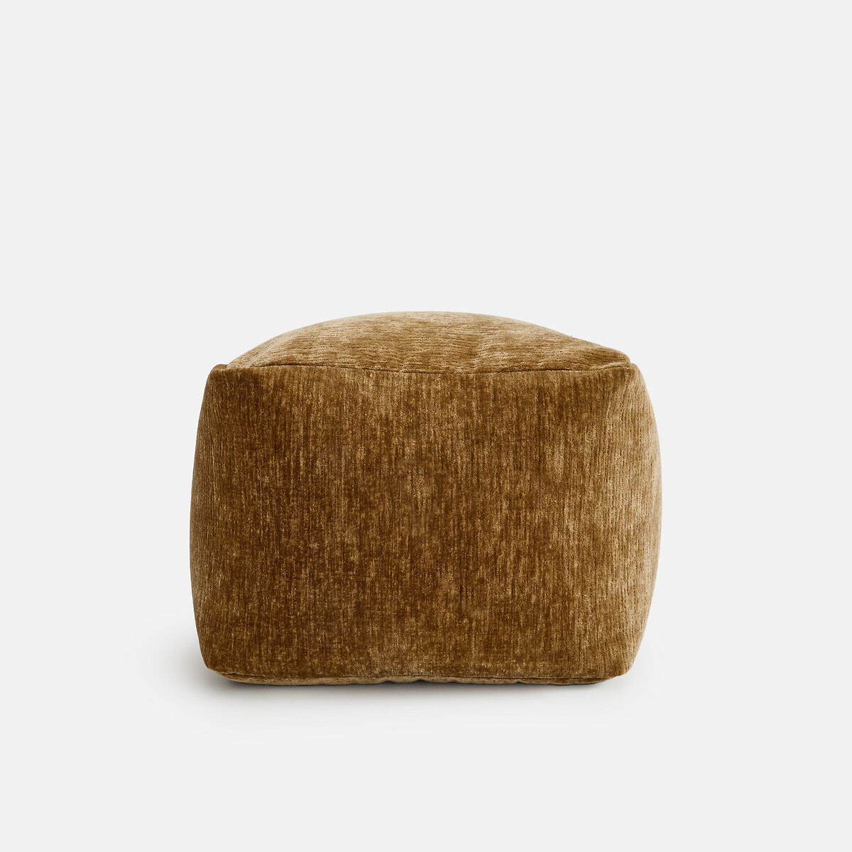Pouf en velours texturé, BOCHA bronze, LA REDOUTE INTERIEURS