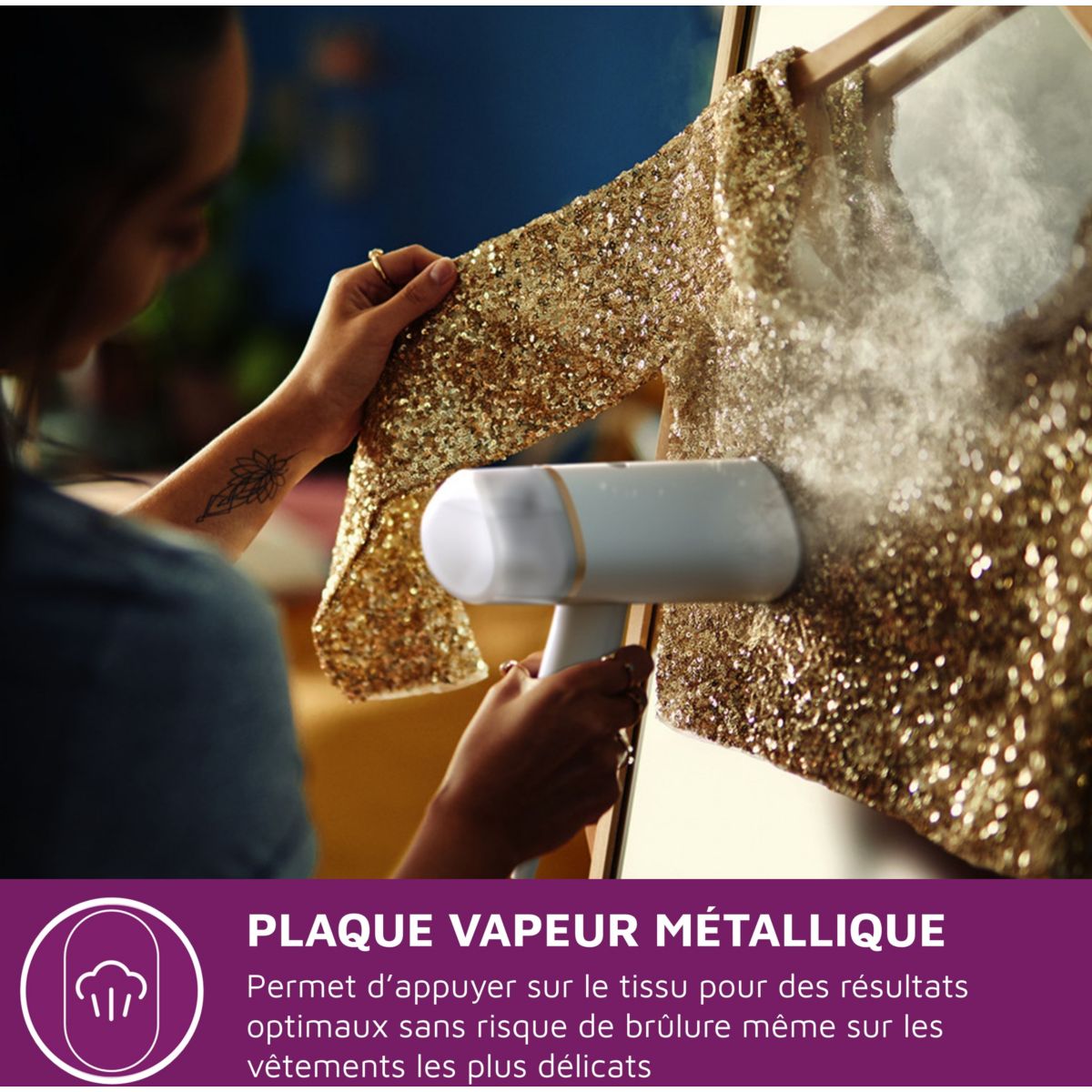 Défroisseur vapeur STH3020/10 Steamer Série 3000 Blanc, 30 sec*, 1000W couleur unique, PHILIPS