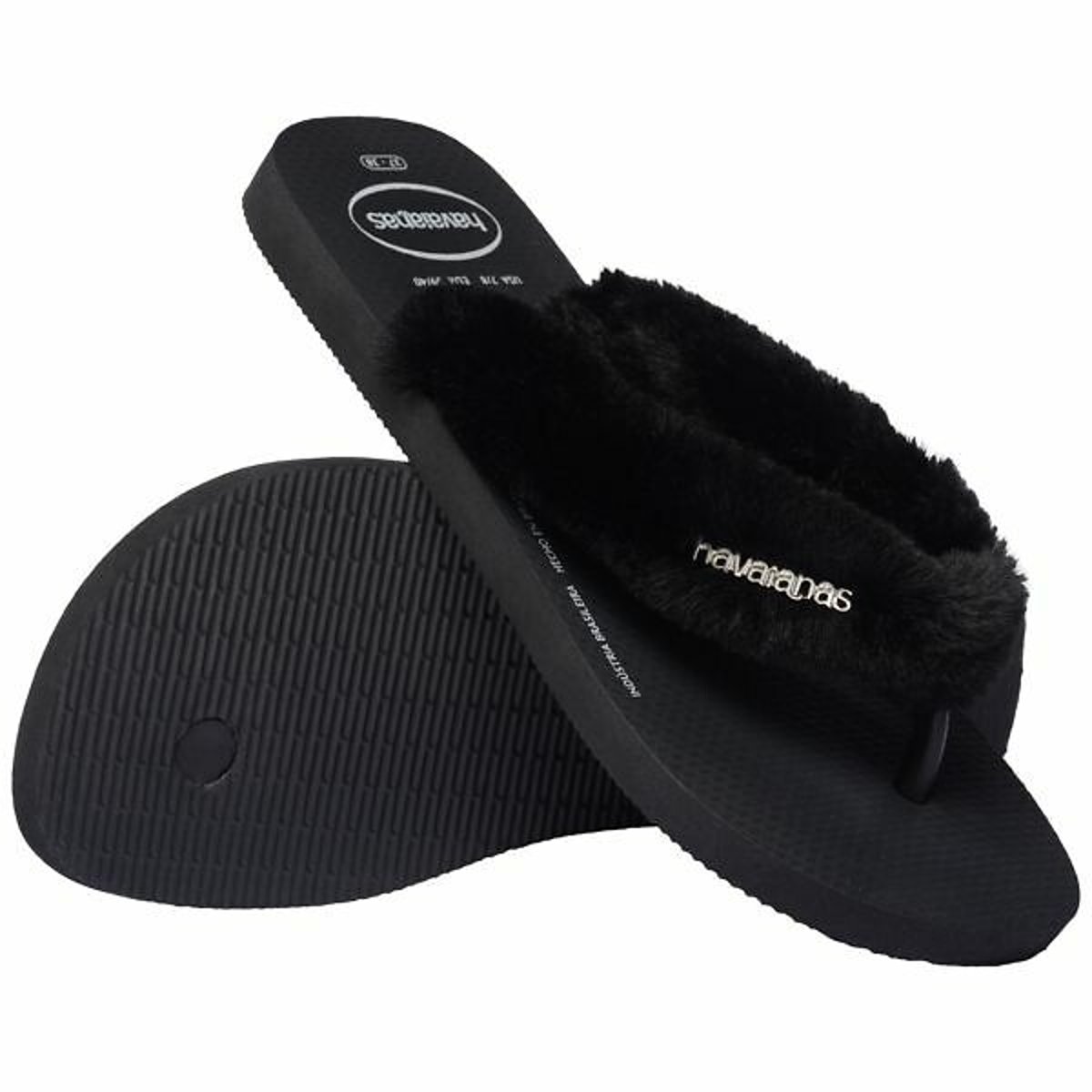 Top Fluffy III Flip Flops black, HAVAIANAS