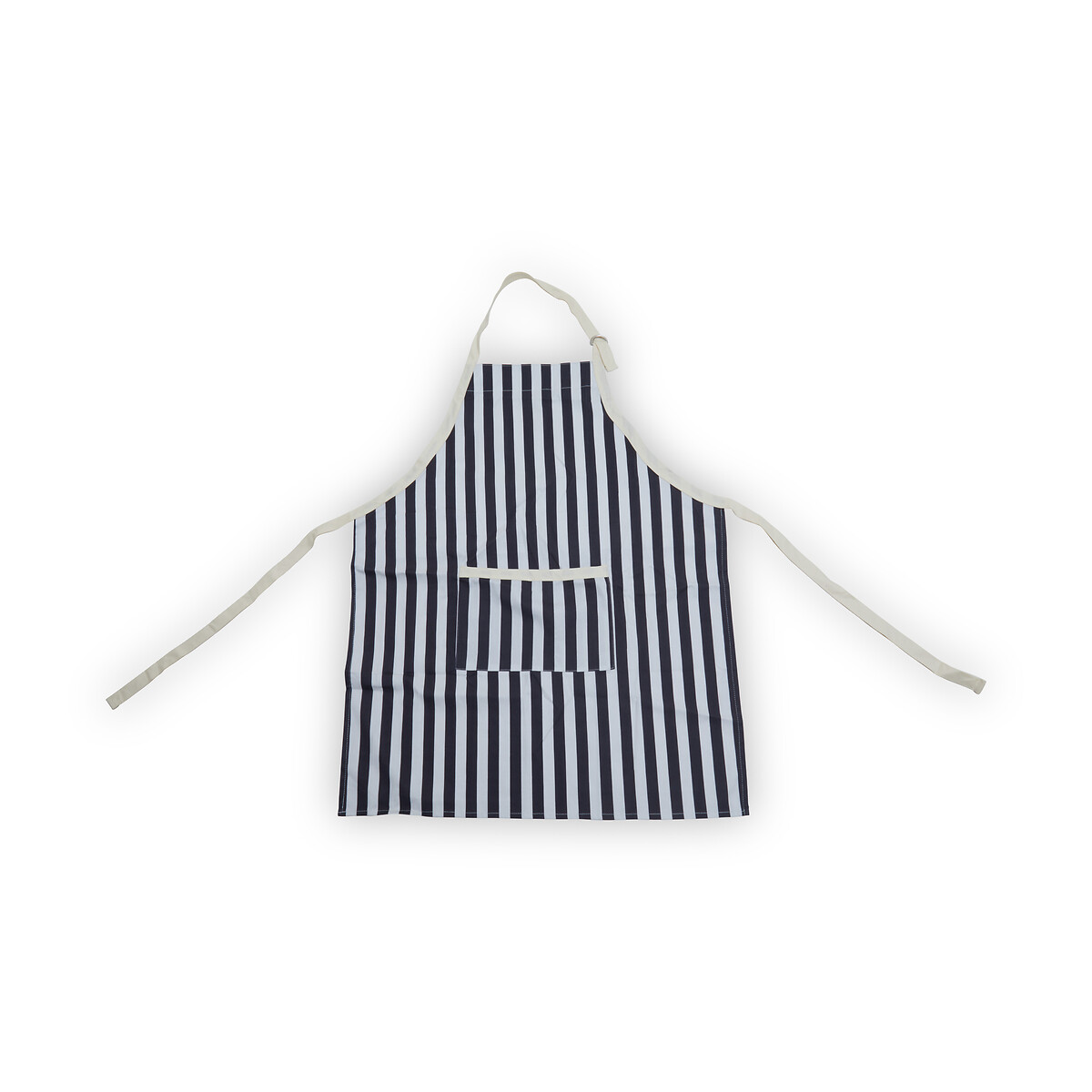 Cotton Apron in Stripe black, SO'HOME