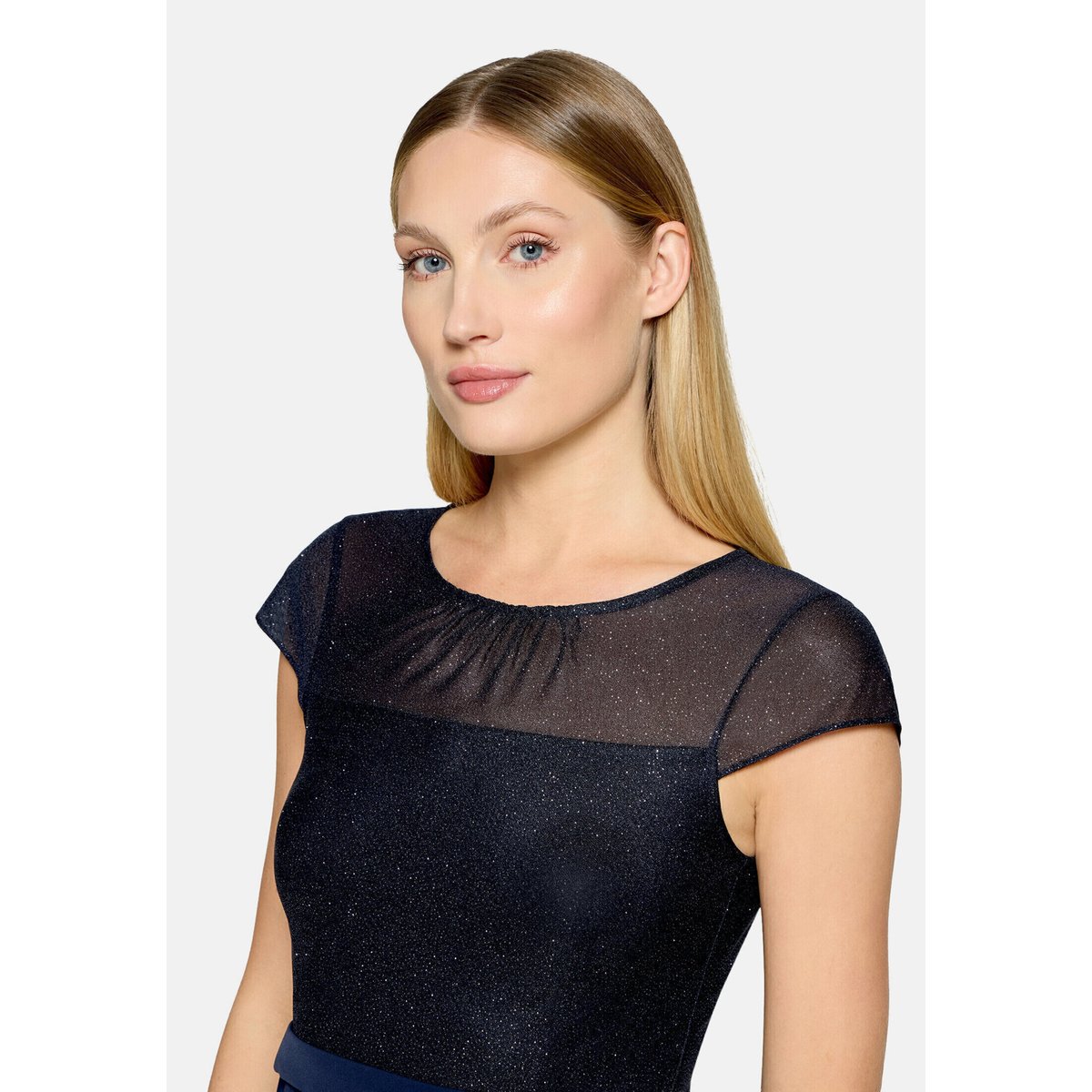 Robe de cocktail manches courtes night sky, VERA MONT