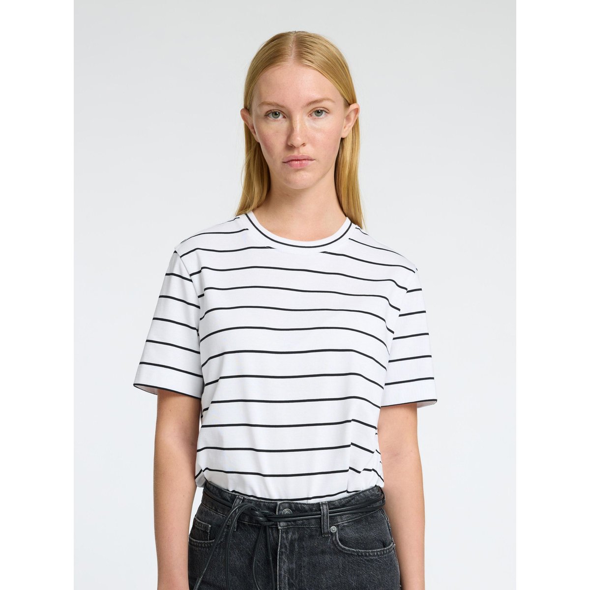 T-Shirt bright white, SELECTED