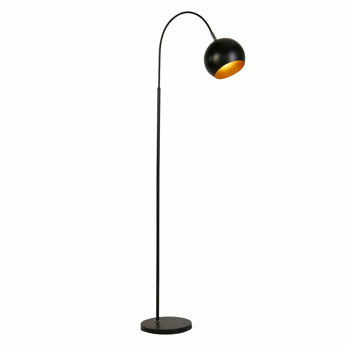 Novato Arch Floor Lamp in Matt Black black, SO'HOME
