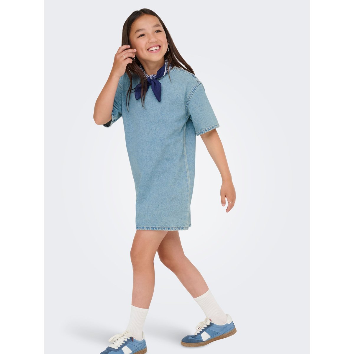 Robe En Denim medium blue denim, KIDS ONLY