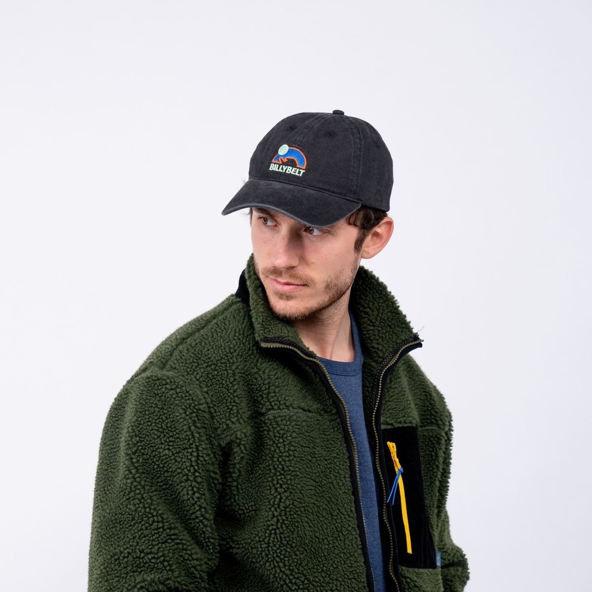 Casquette brodée en 100% coton anthracite, BILLYBELT