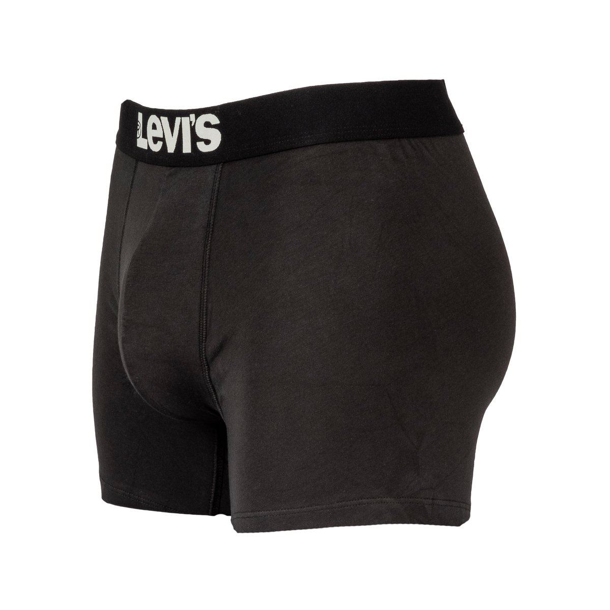 Lot de deux boxers noirs et à bande élastiquée brodée à la taille noir, LEVI'S