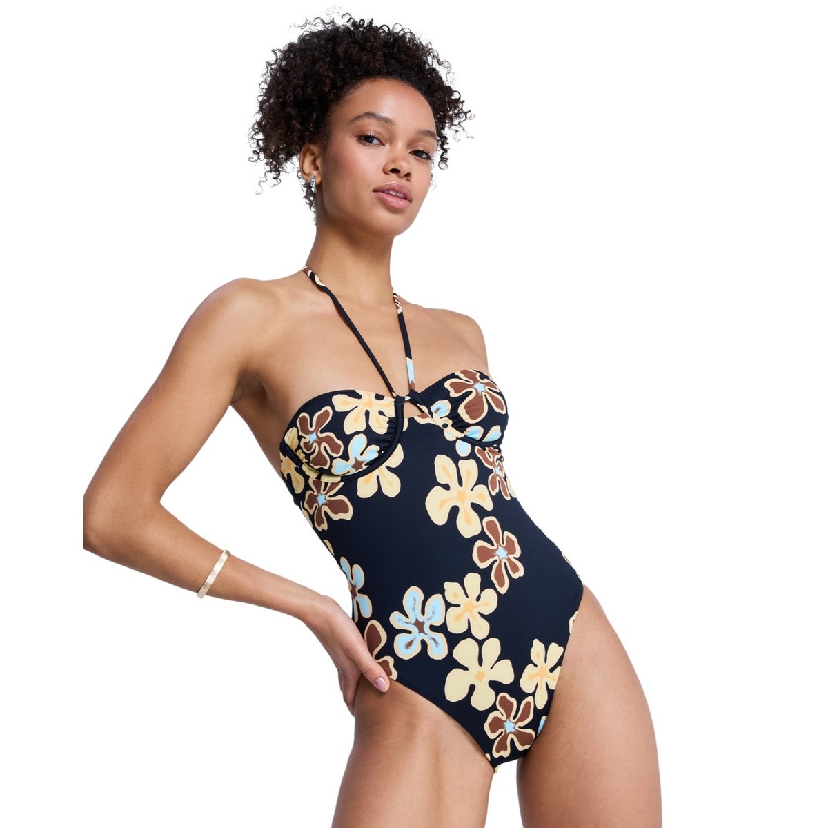 Maillot de bain une pièce NOSTALGIC FEEL ONE-PIECE. noir anthracite nostalgic feels, ROXY