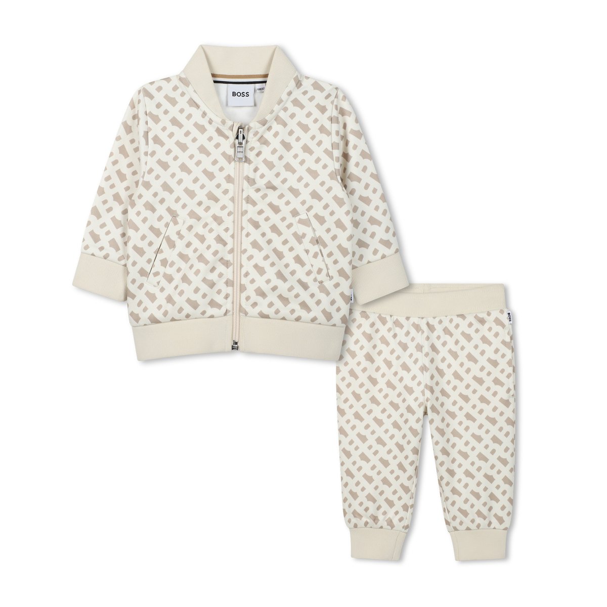 Ensemble cardigan et pantalon vanille, BOSS KIDSWEAR