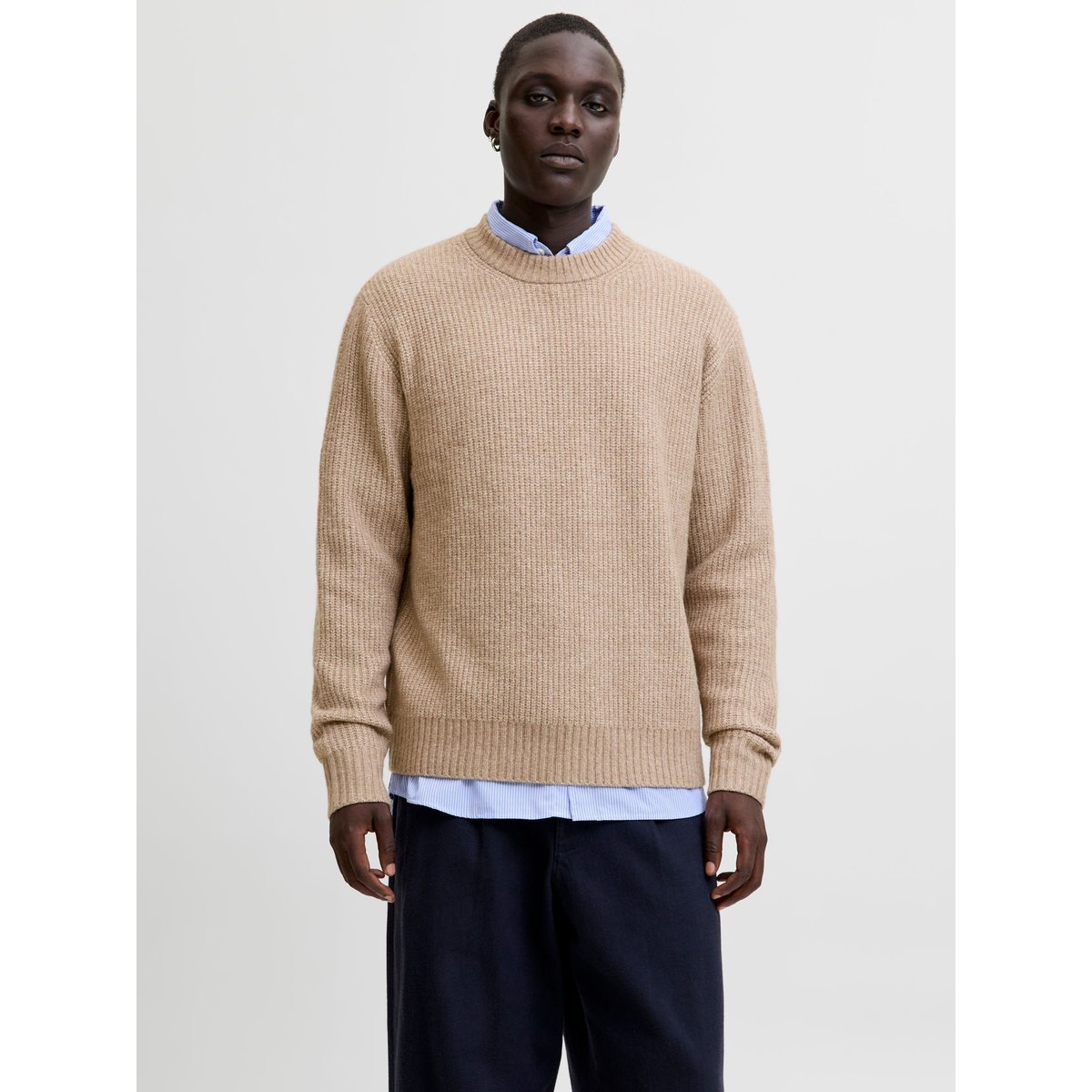 Pull En Maille mocha meringue, JACK & JONES