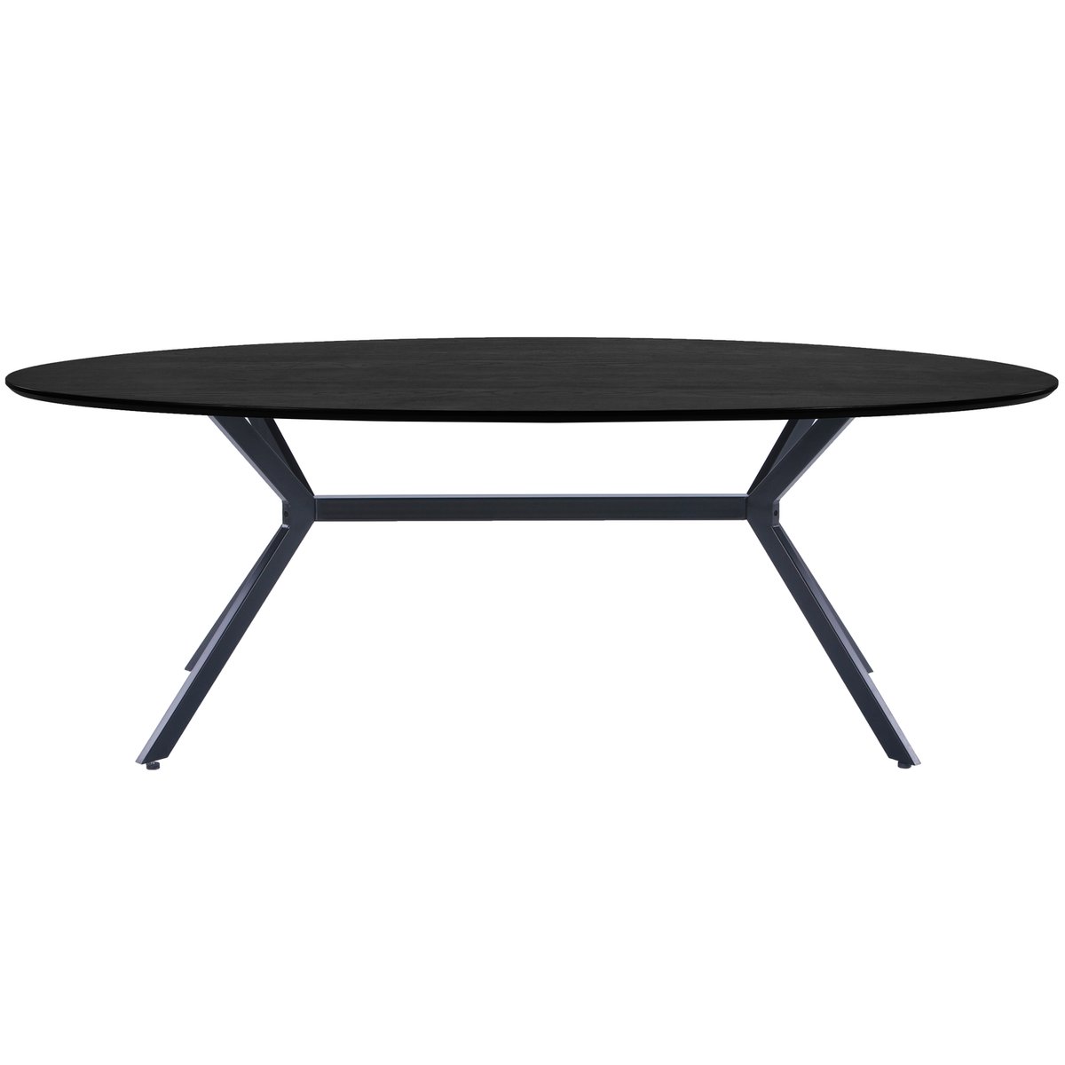 Table à manger en mdf 8 couverts BRUNO noir, WOOOD