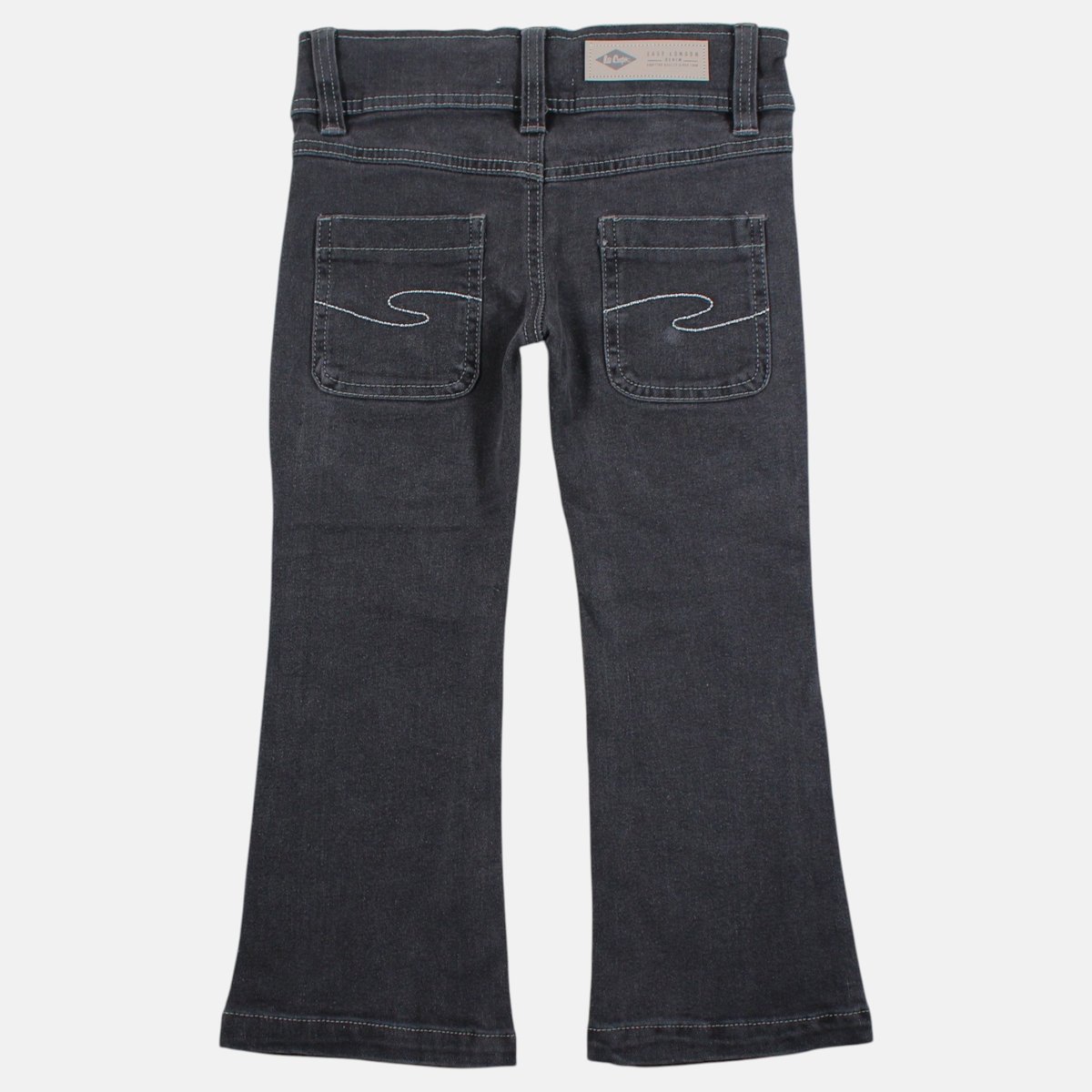 Jean coupe large, taille haute et fermeture boutonnée DENIM gris délavé, LEE COOPER