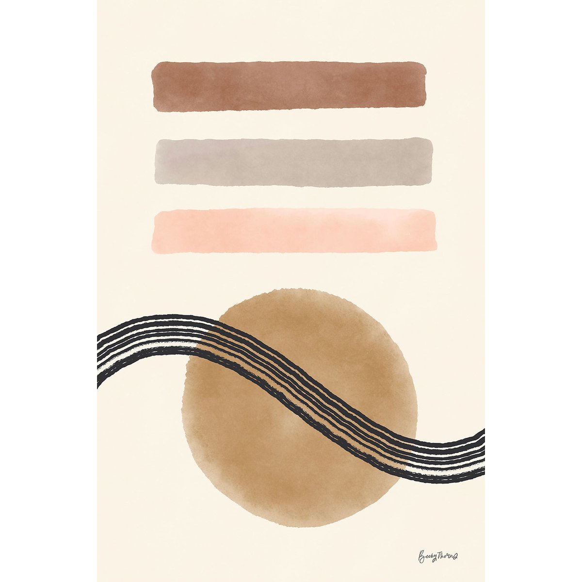 Tableau Abstrait des années 50 tableau alu dibond, HEXOA