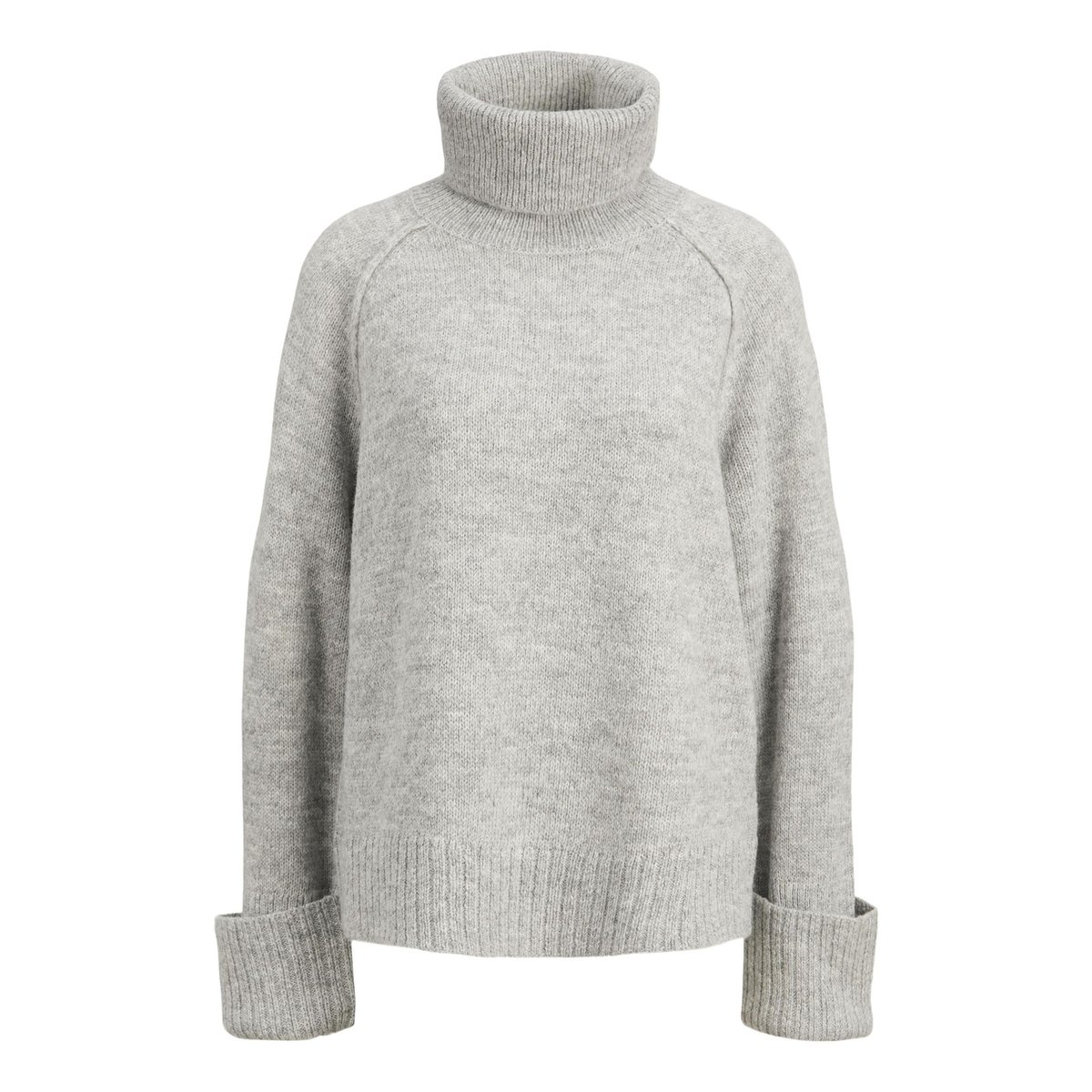Col Roulé grise - light grey melange, JJXX