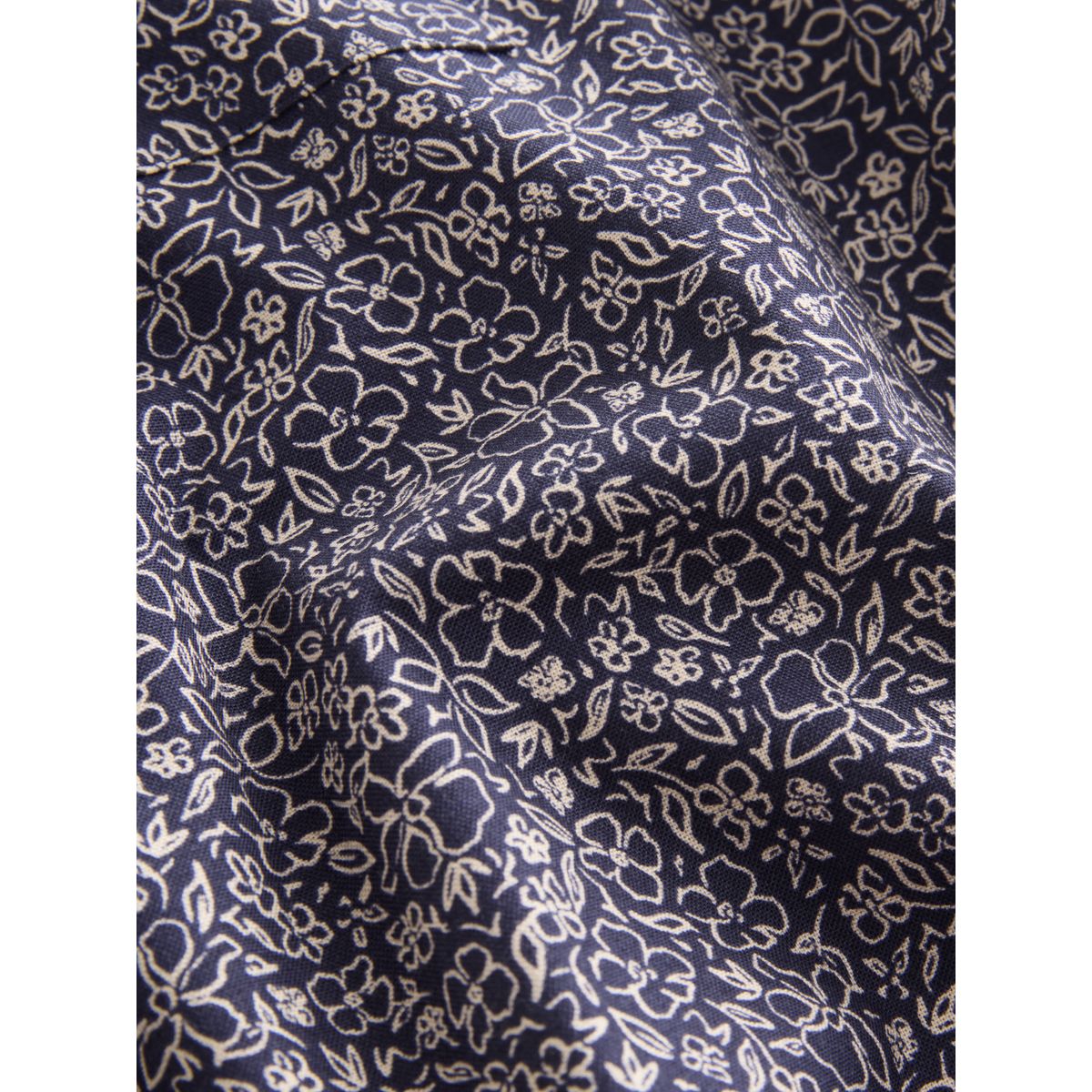 Chemise oxford slim stretch à imprimé imprimé fleuri bleu marine, NEXT