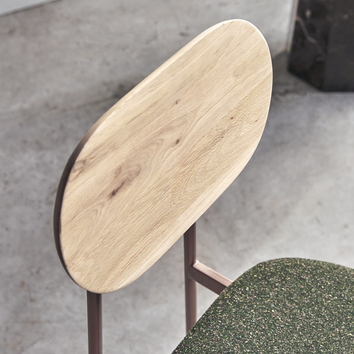 Chaise en Tissu massif, YUTAPI vert, TIKAMOON