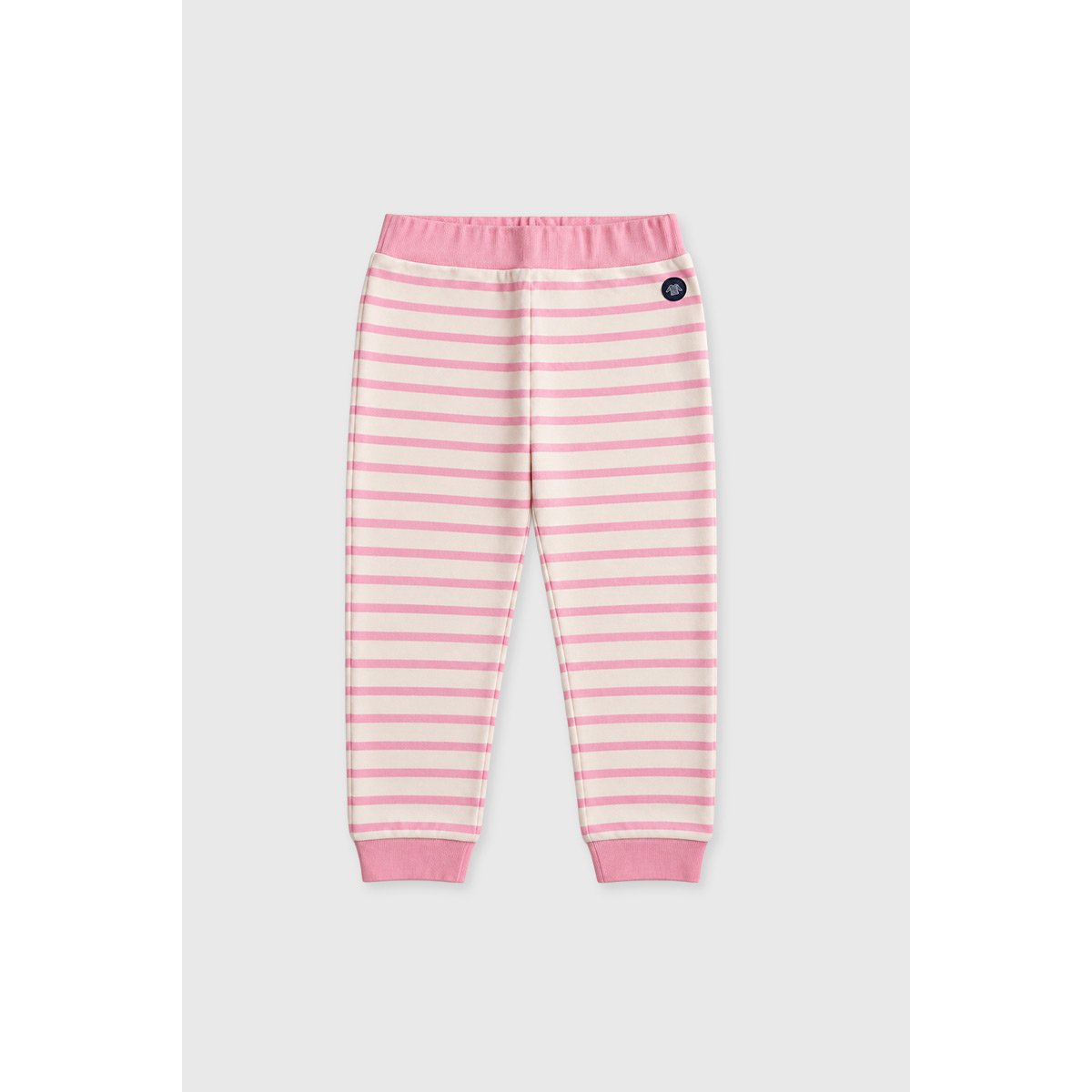 Pyjama rayé coeur Kids - coton nature/dusty pink, ARMOR-LUX