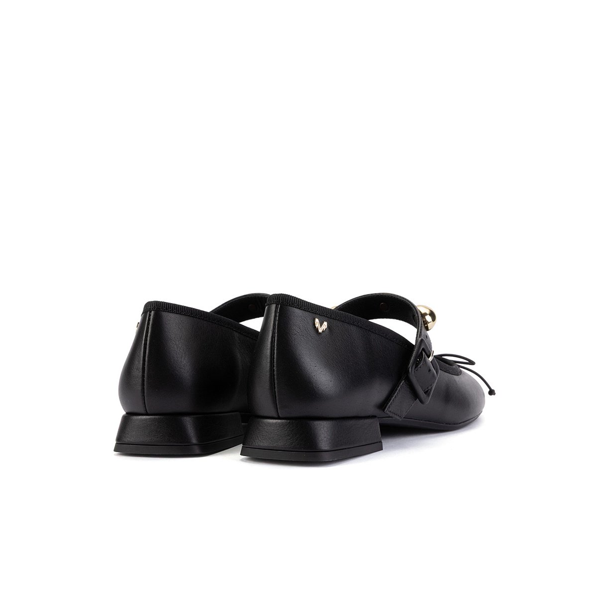 Ballerines cuir Quirinale black, MARTINELLI