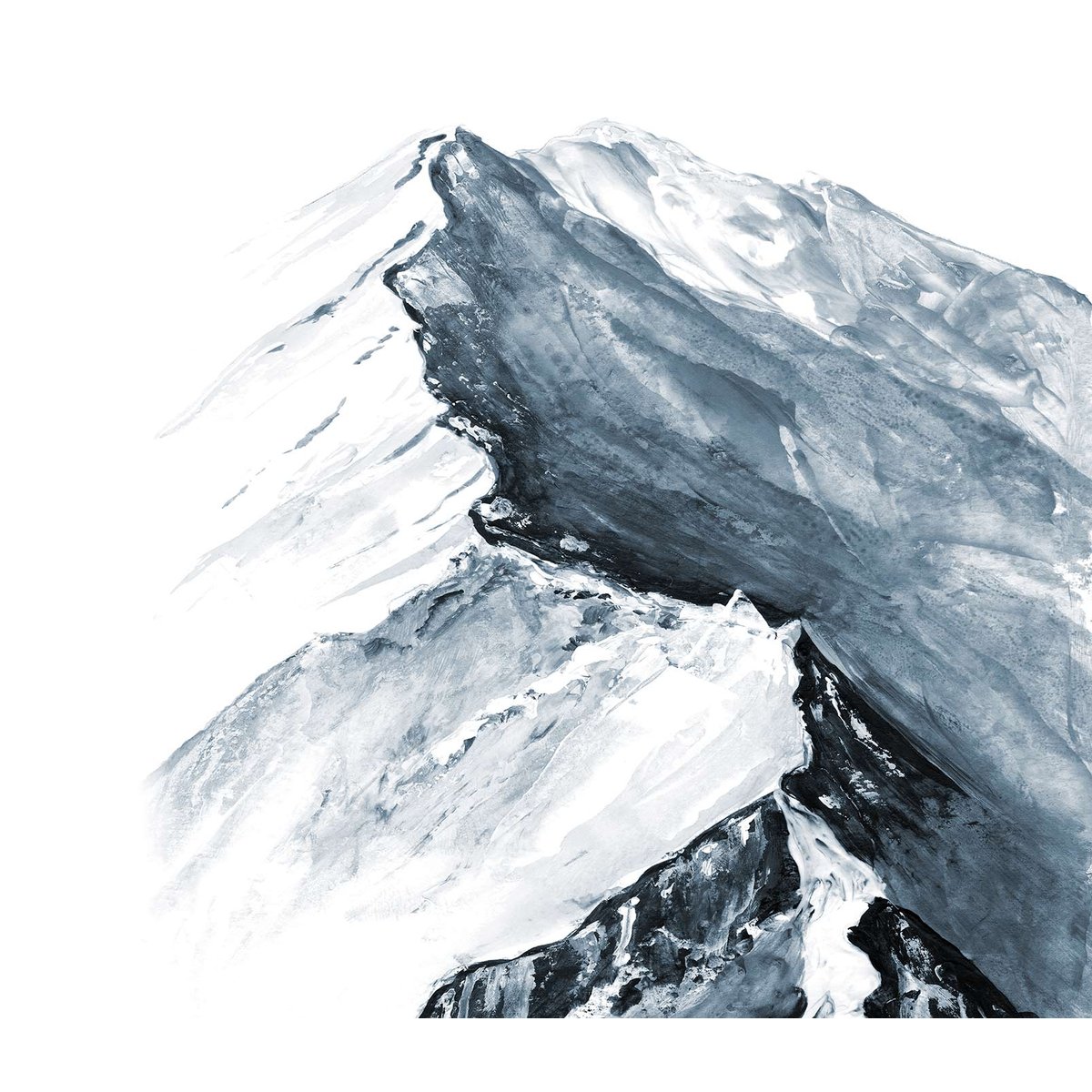 Papier peint un air de montagne gris, HEXOA