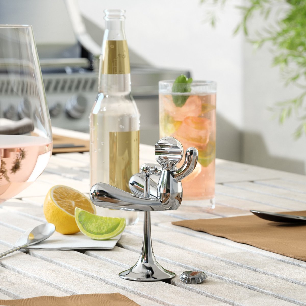 Décapsuleur design  Rodeo BUDDY argent, UMBRA