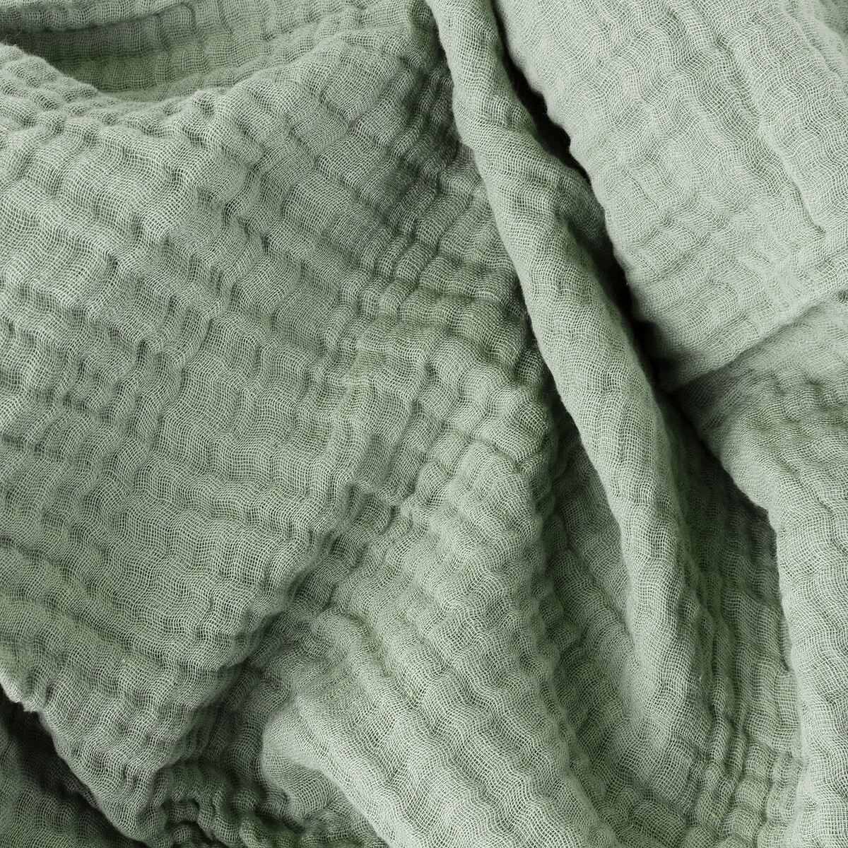 Lark Cotton Muslin Throw eucalyptus, YARD