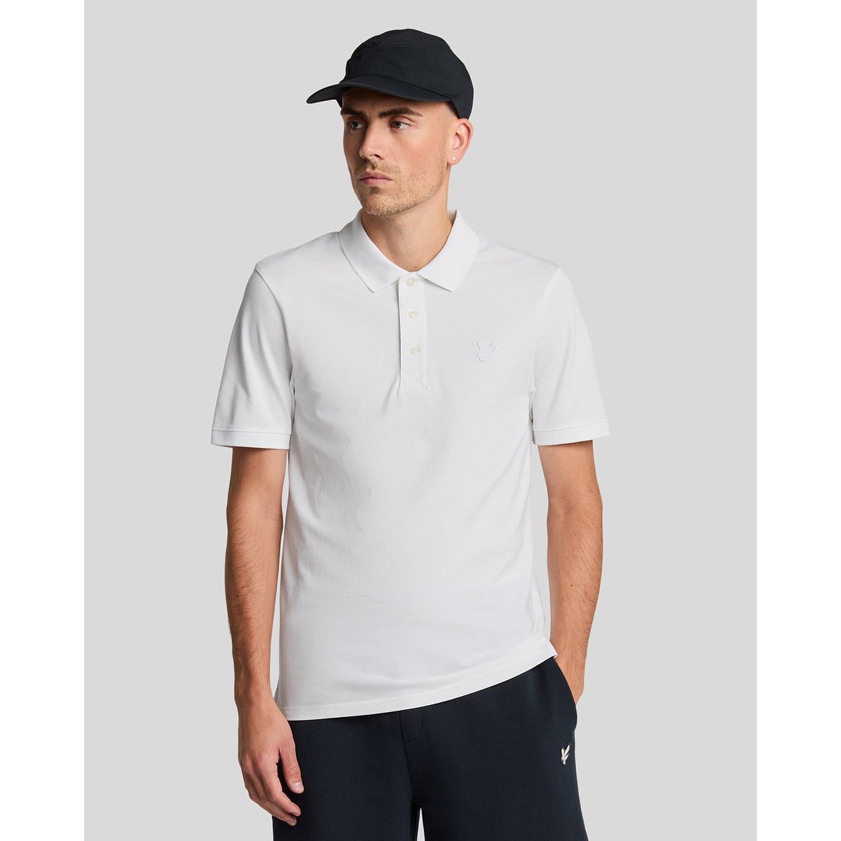 Polo stretch blanc, LYLE & SCOTT