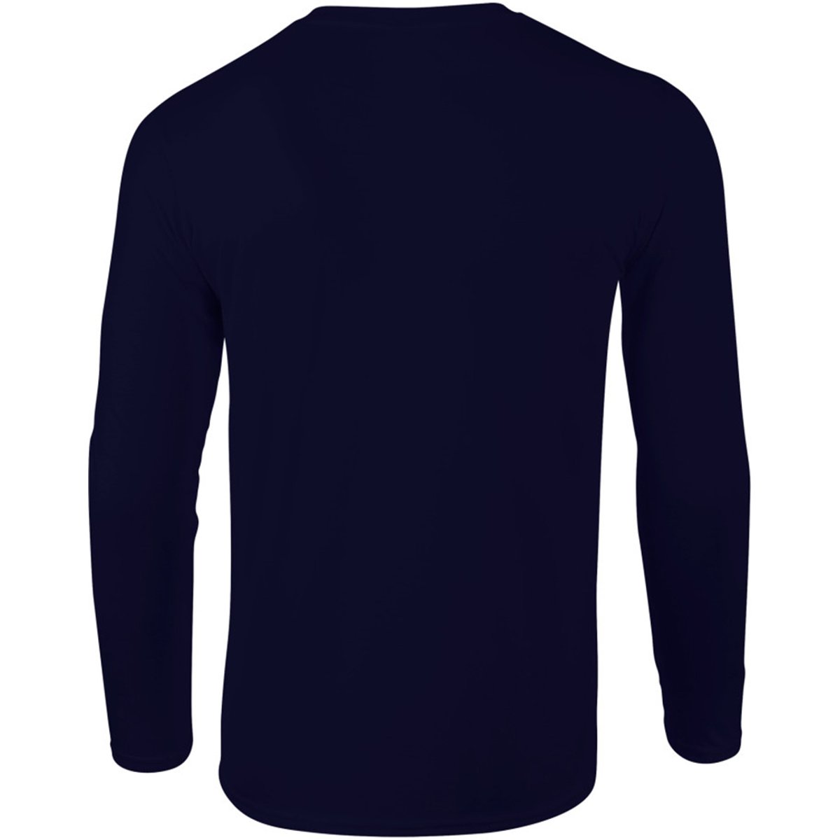 T-shirt uni manches longues SOFTSTYLE bleu marine, GILDAN