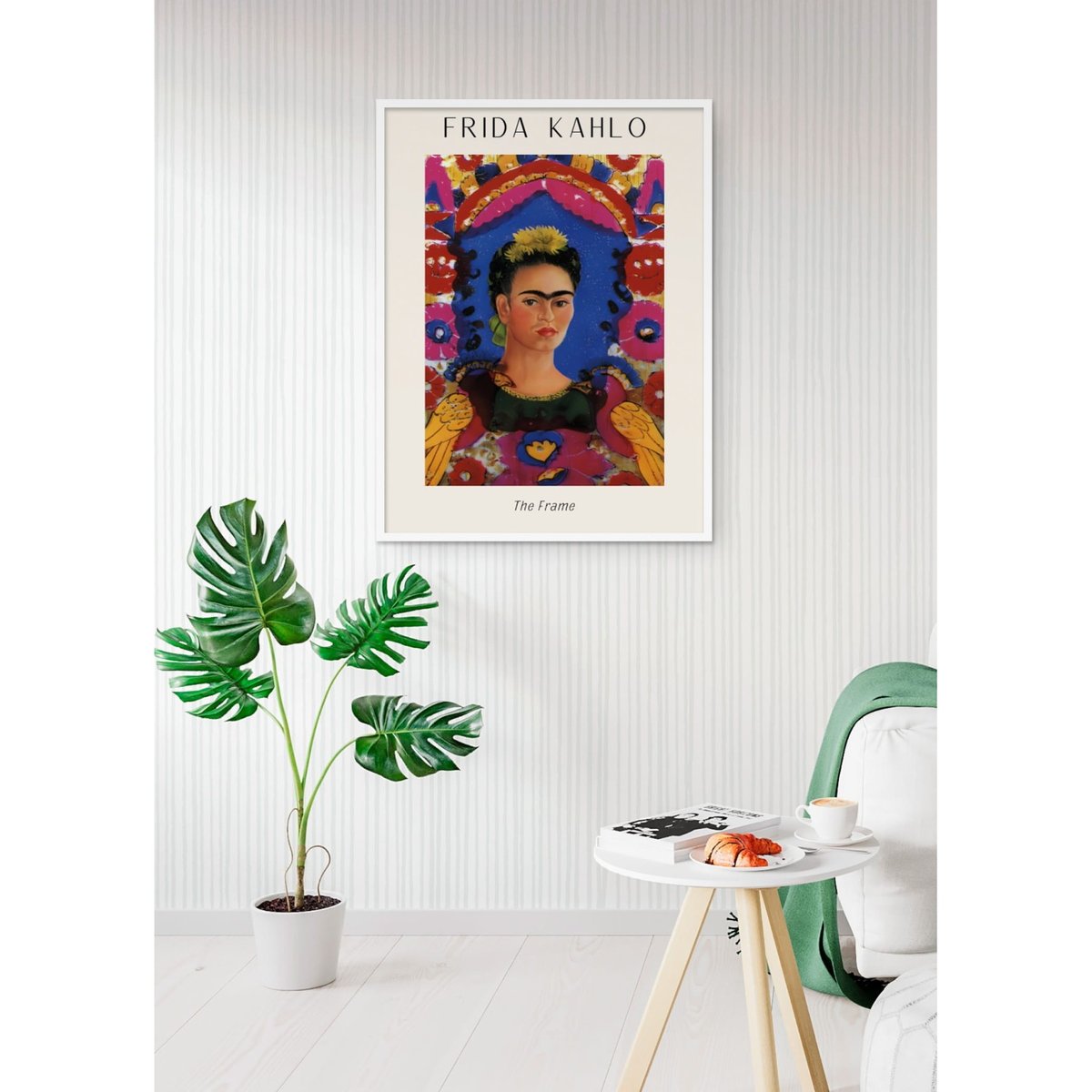 Affiche Frida Kahlo « The Frame » blanc, L'AFFICHERIE