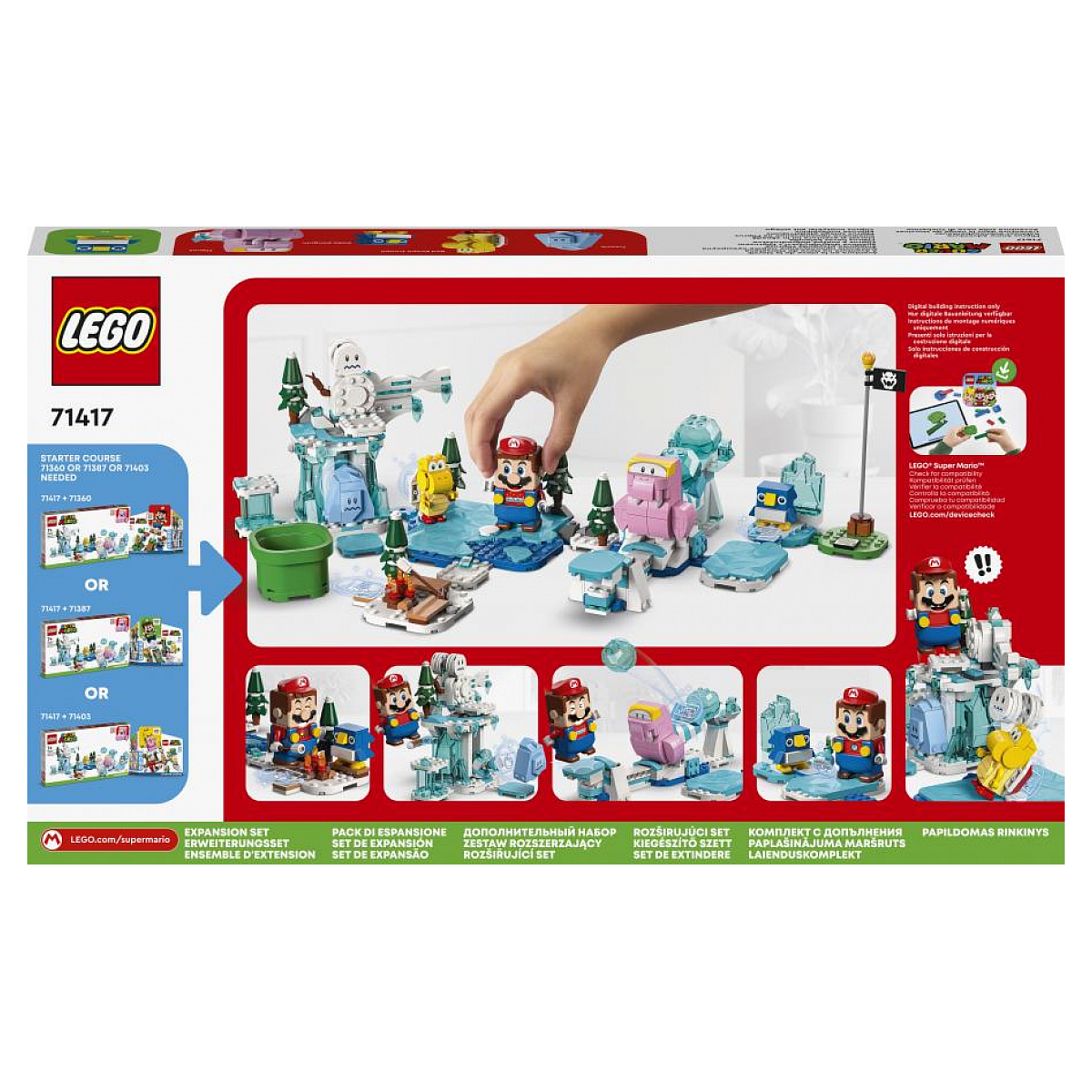 71417 Laventure dans la neige de Morsinet ® Super Mario couleur unique, LEGO