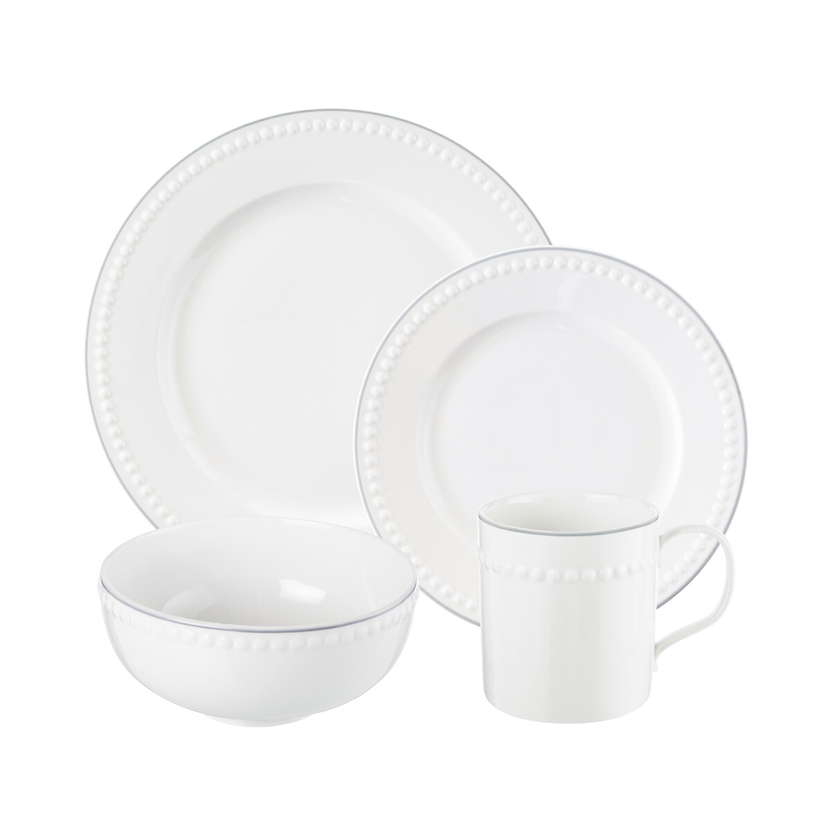 16-Piece Signature Dinner Set white, MARY BERRY