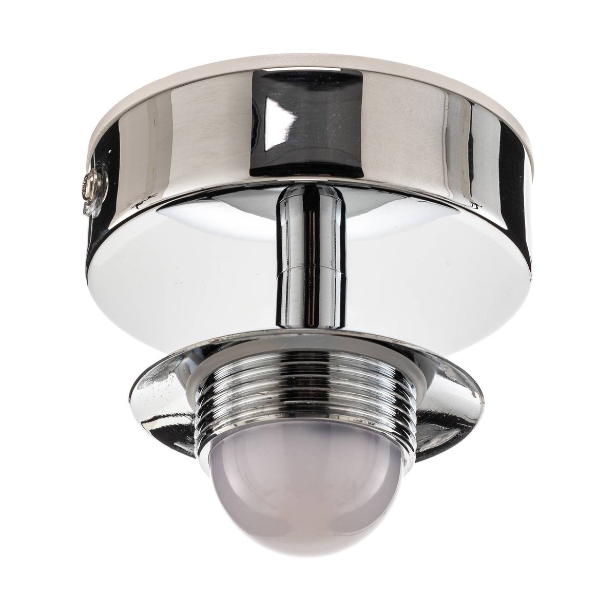 Plafonnier en métal moderneLED, Maviris blanc, chrome, ARCCHIO