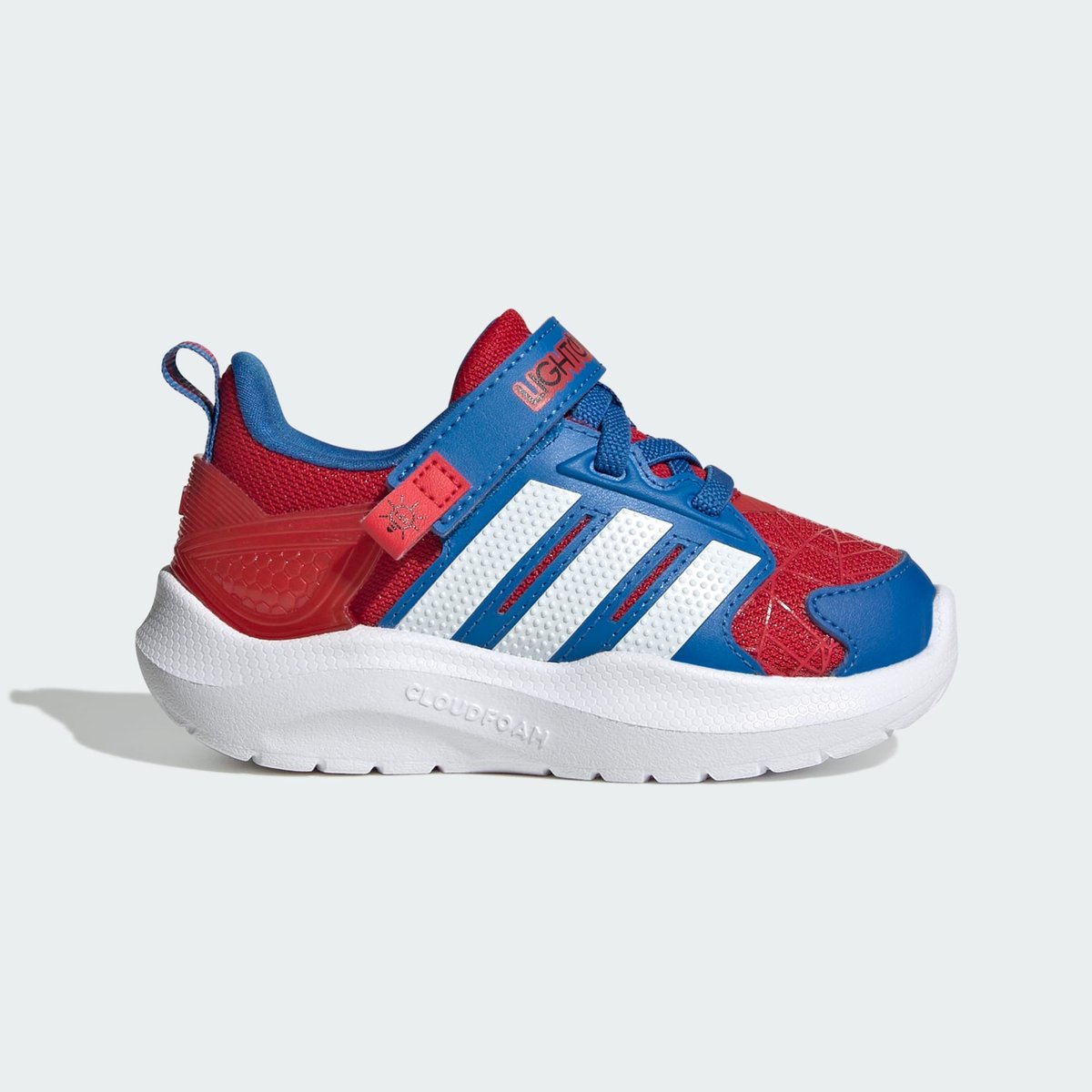 Chaussure Adidas Marvel Lightorama Spider-Man Bébés Chaussure Adidas Marvel Lightorama Spider-Man Bébés better scarlet / cloud white / bright royal, ADIDAS SPORTSWEAR