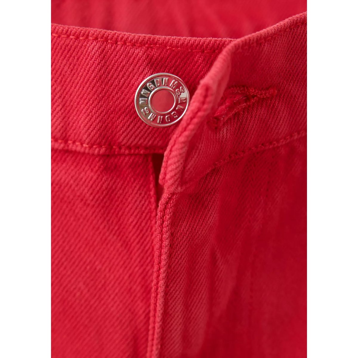 Jean balloon coutures rouge, MANGO