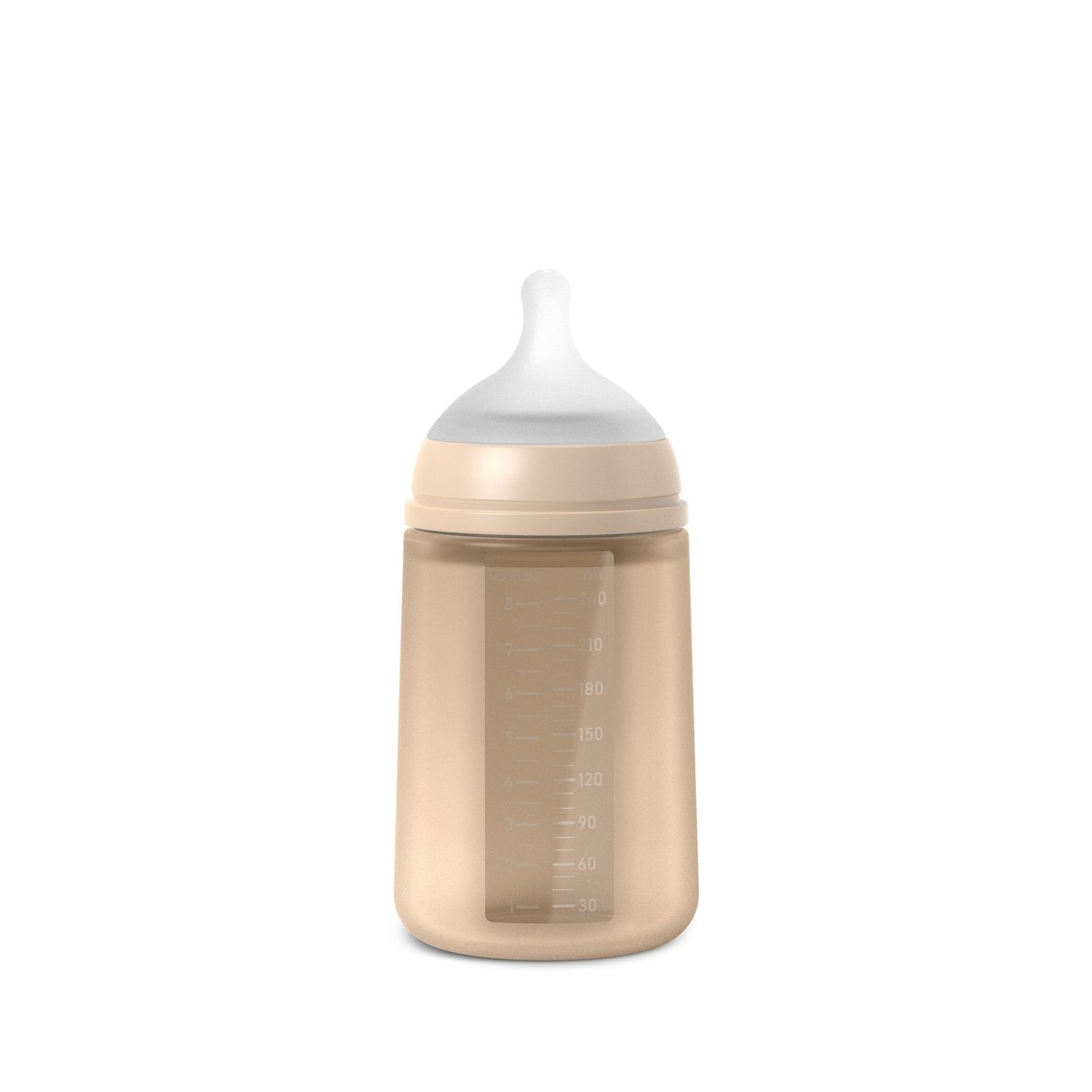 Biberon en silicone avec tétine SX Pro 240 ml débit M neutre, SUAVINEX