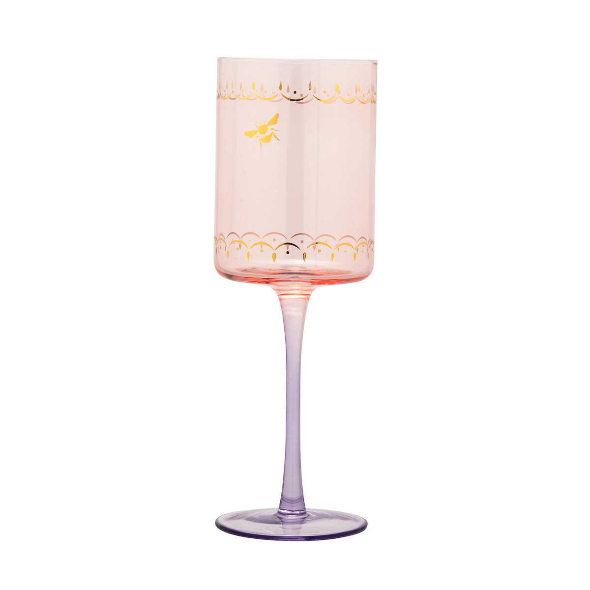 Set of 2 Bee Wine Glasses multi-coloured, YVONNE ELLEN
