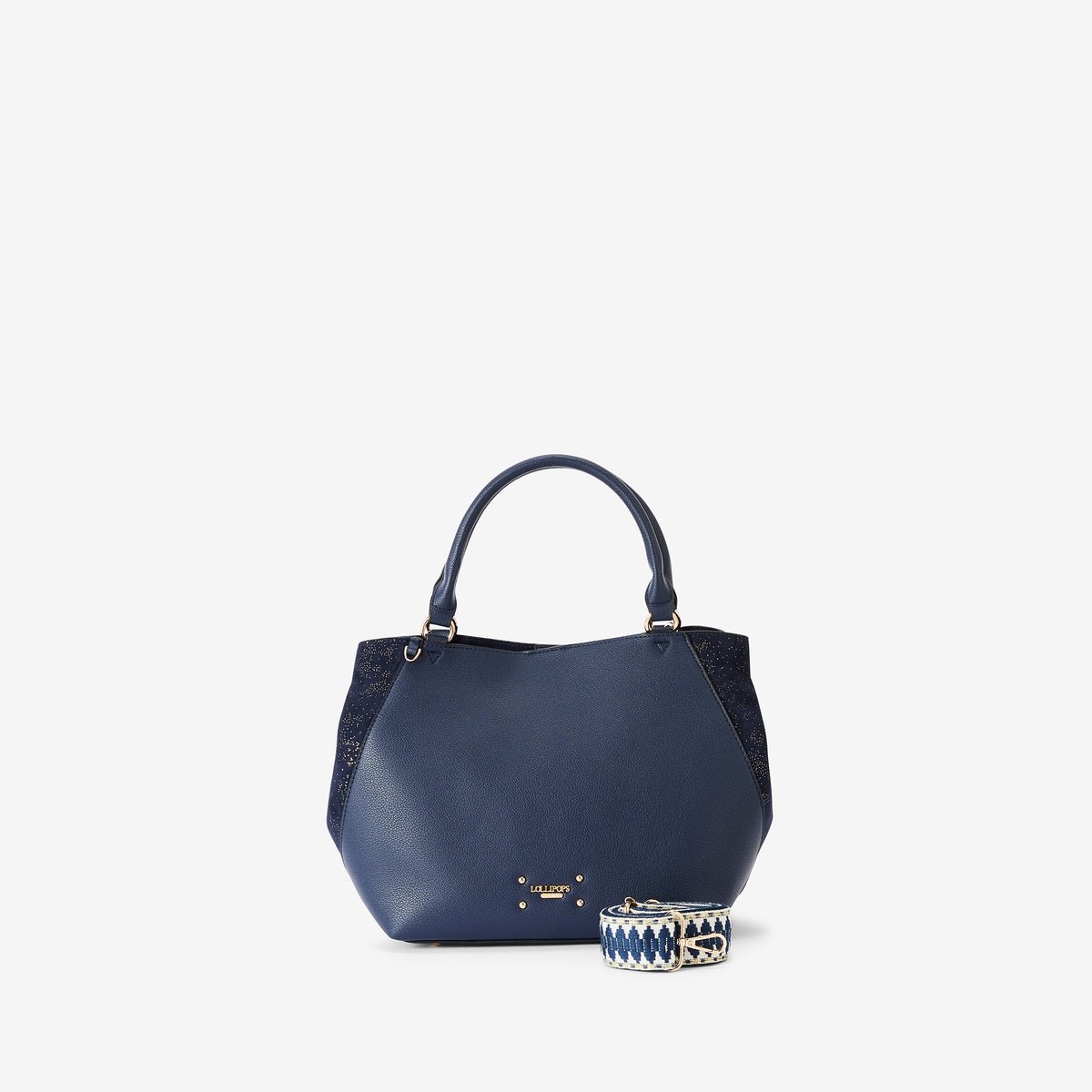 Sac shopper  Roseanna bleu marine,doré, LOLLIPOPS