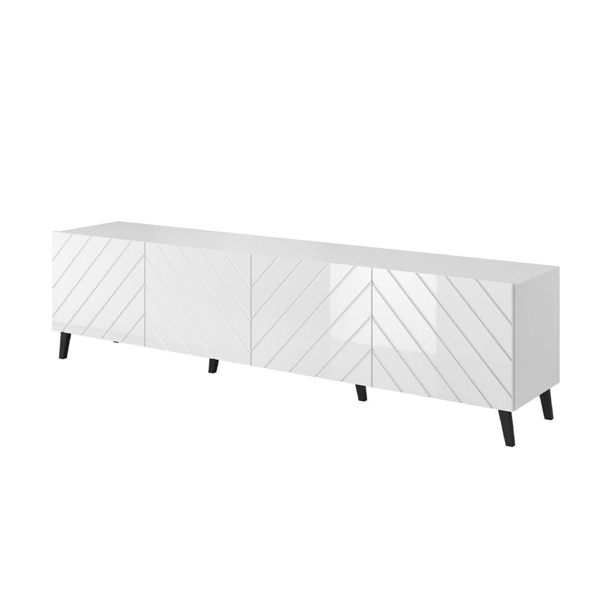 Meuble TV - CHLOE blanc, BEST MOBILIER