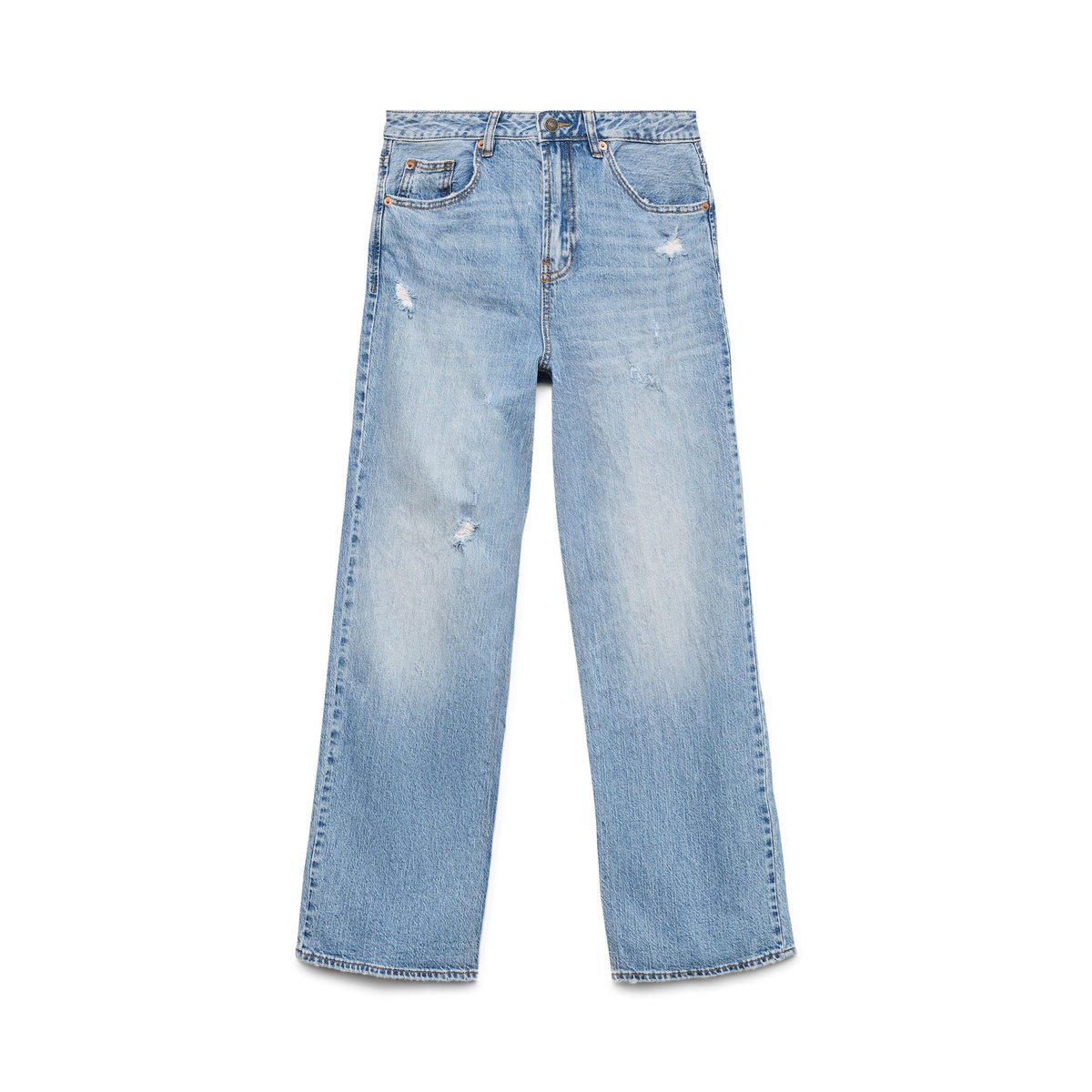 Jean À Coupe Large light blue denim 1, VERO MODA
