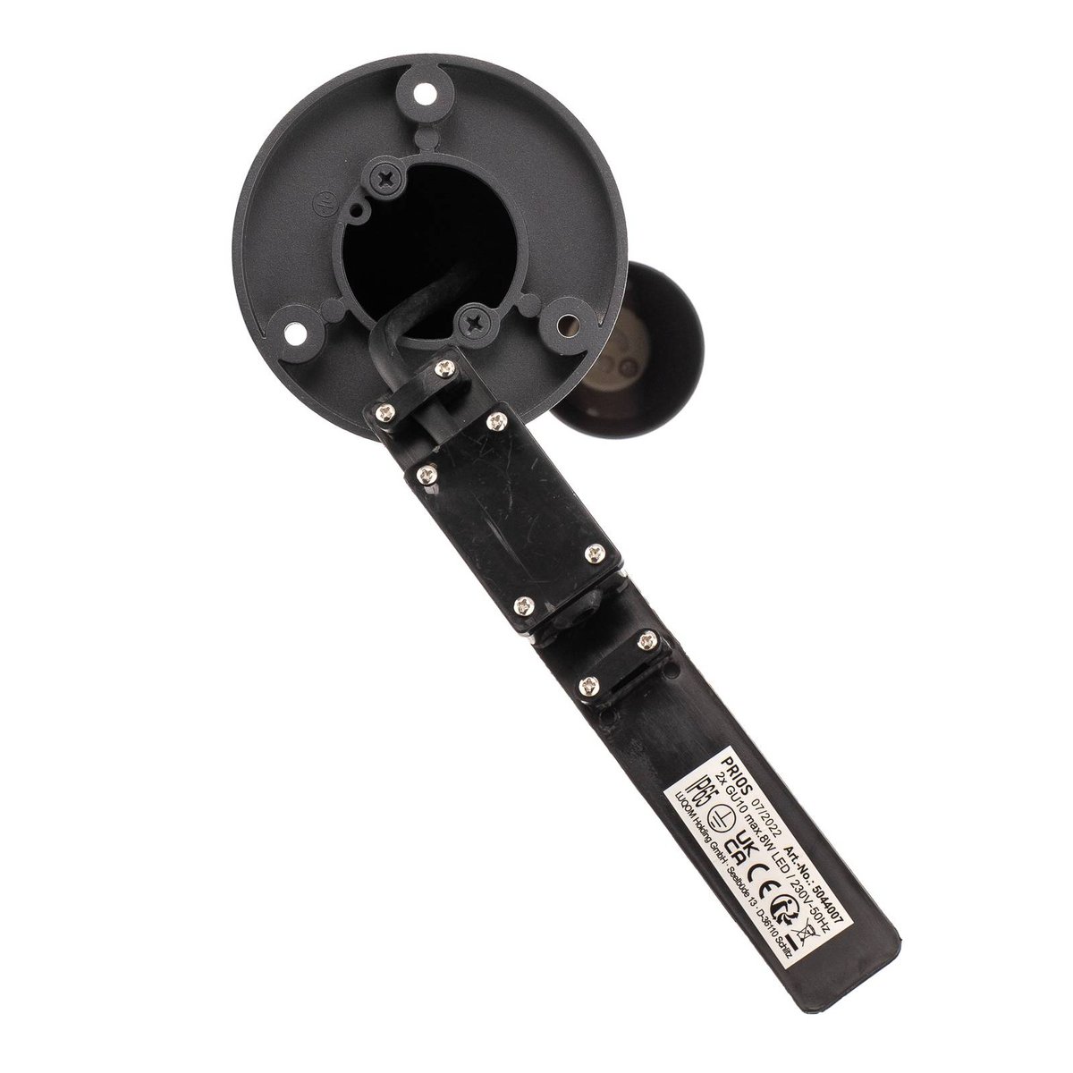 Luminaire extérieur en aluminium moderne gris foncé, PRIOS