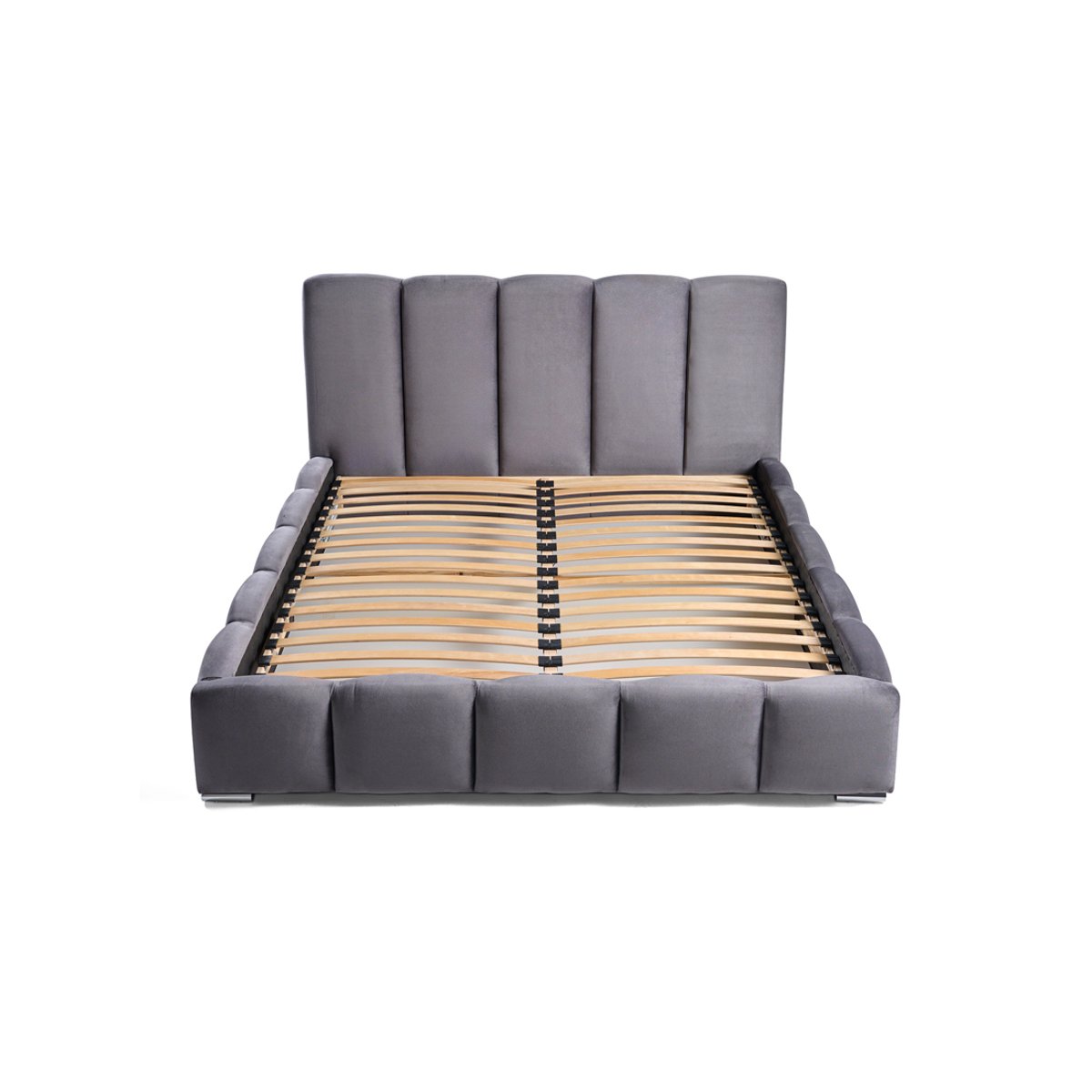 Lit coffre - TORREON gris foncé, BEST MOBILIER