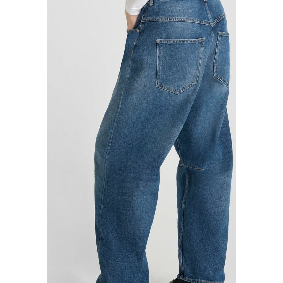 Jeans loose, large balloon , longueur 34 blue, LE TEMPS DES CERISES