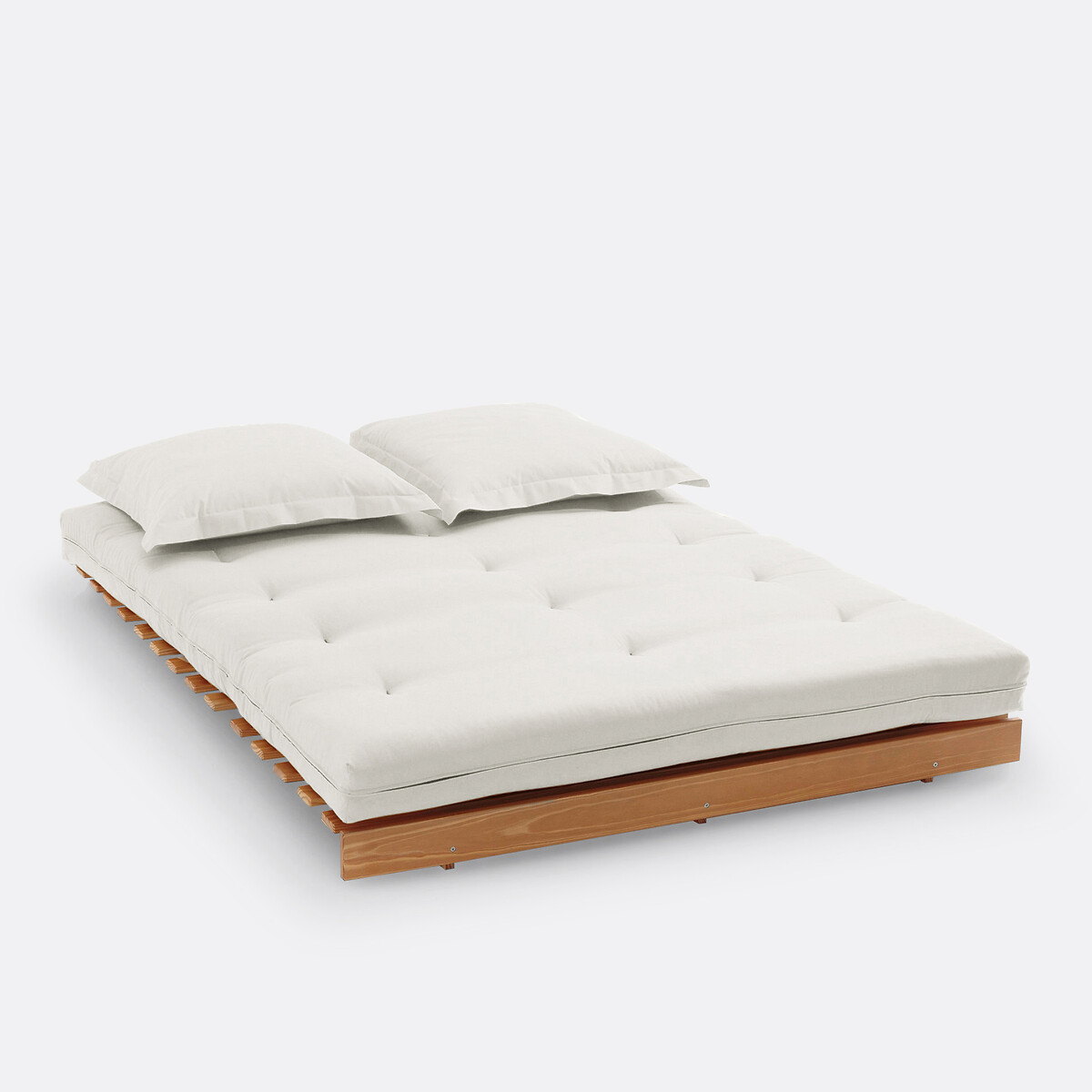 Matelas futon , mousse souple, en coton et polyester, THAI beige écru, LA REDOUTE INTERIEURS