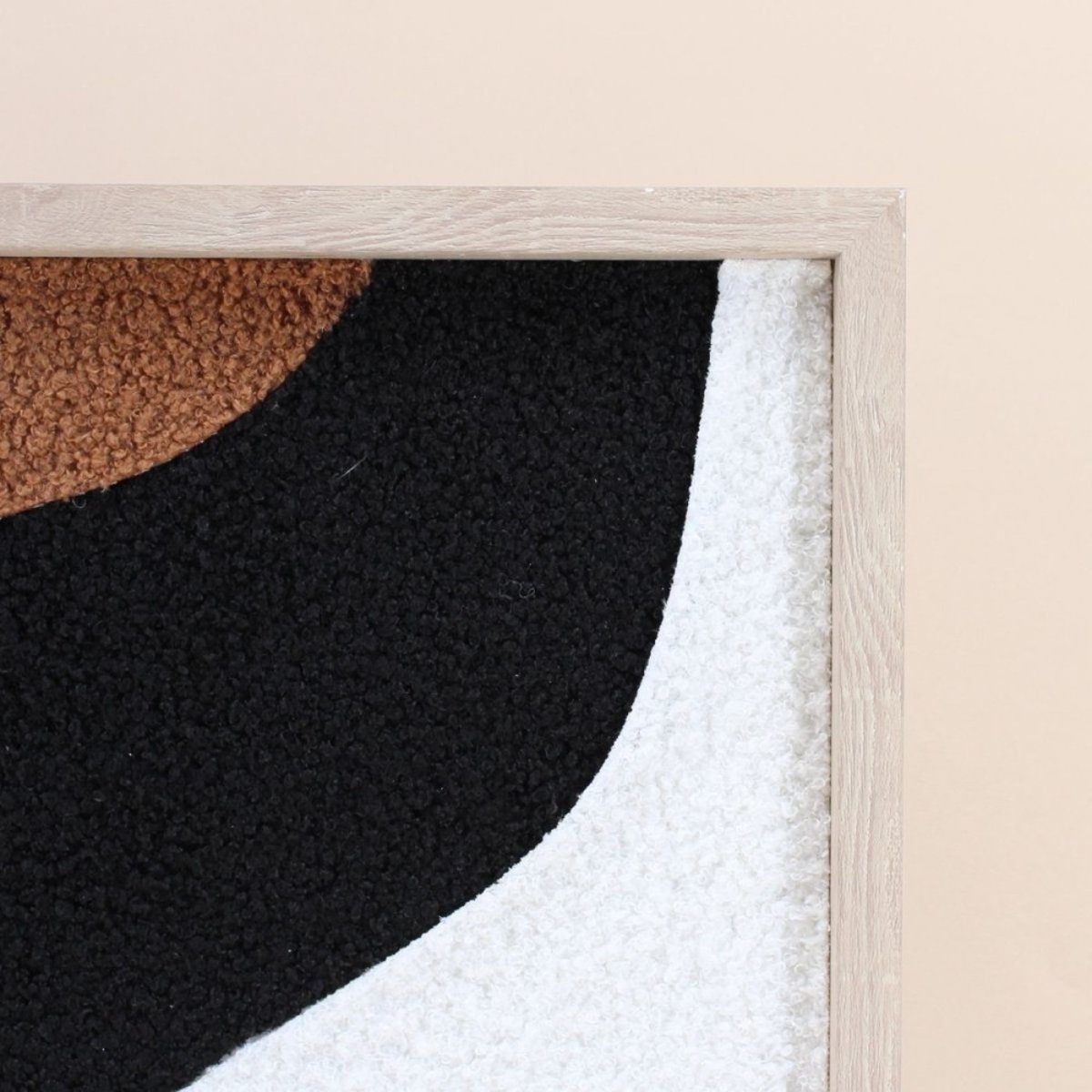 Cadre déco 3D bouclette 40x60cm noir, ORNAMI