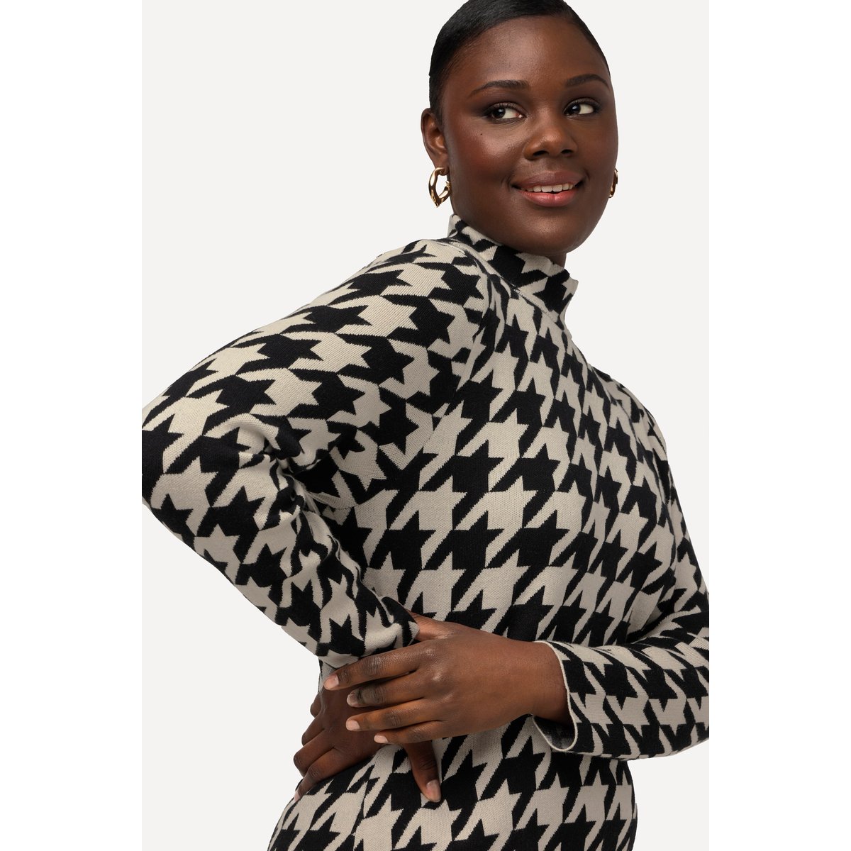 Robe midi en maille vanille, ULLA POPKEN