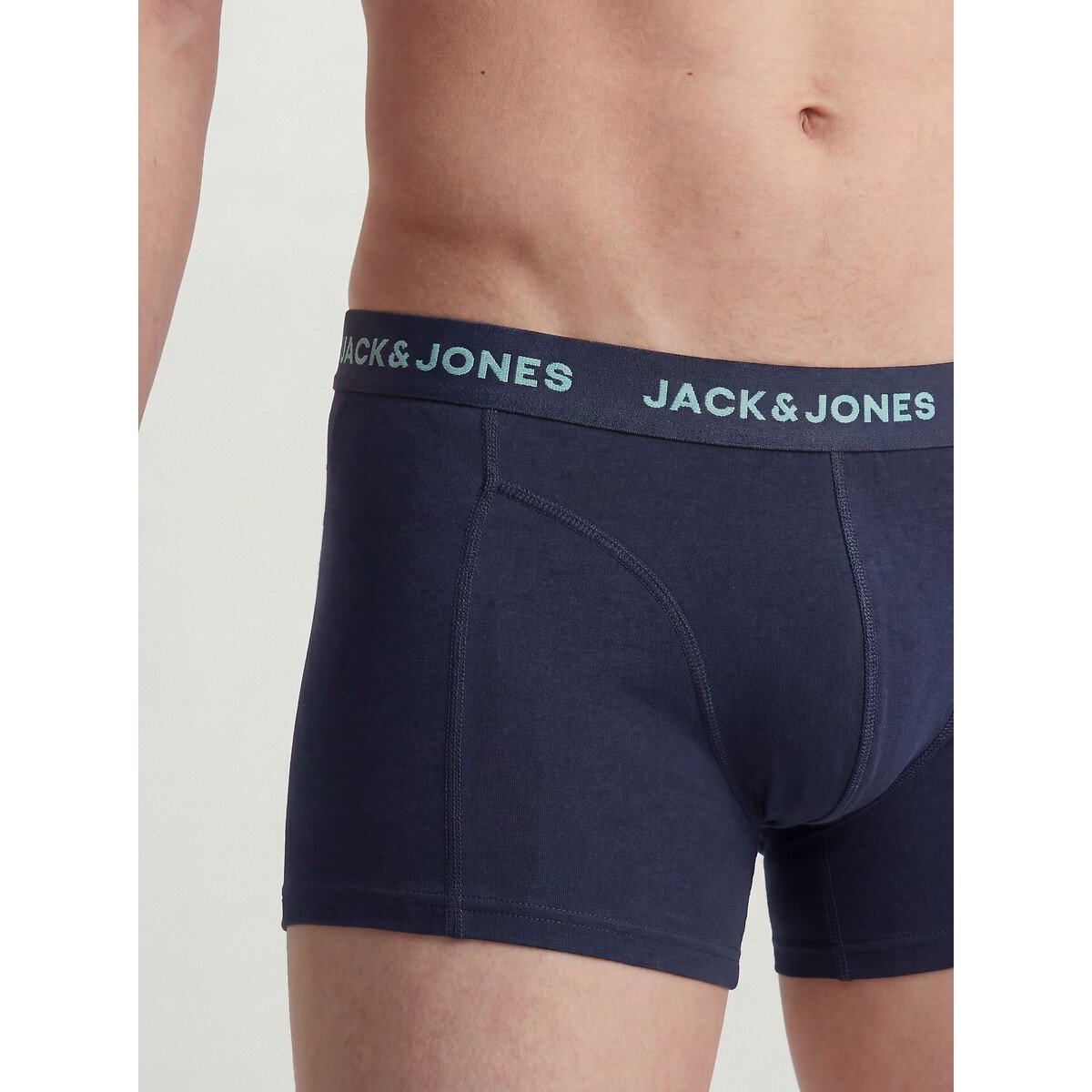 Lote de 3 boxers lisos marinho + marinho + marinho, JACK & JONES