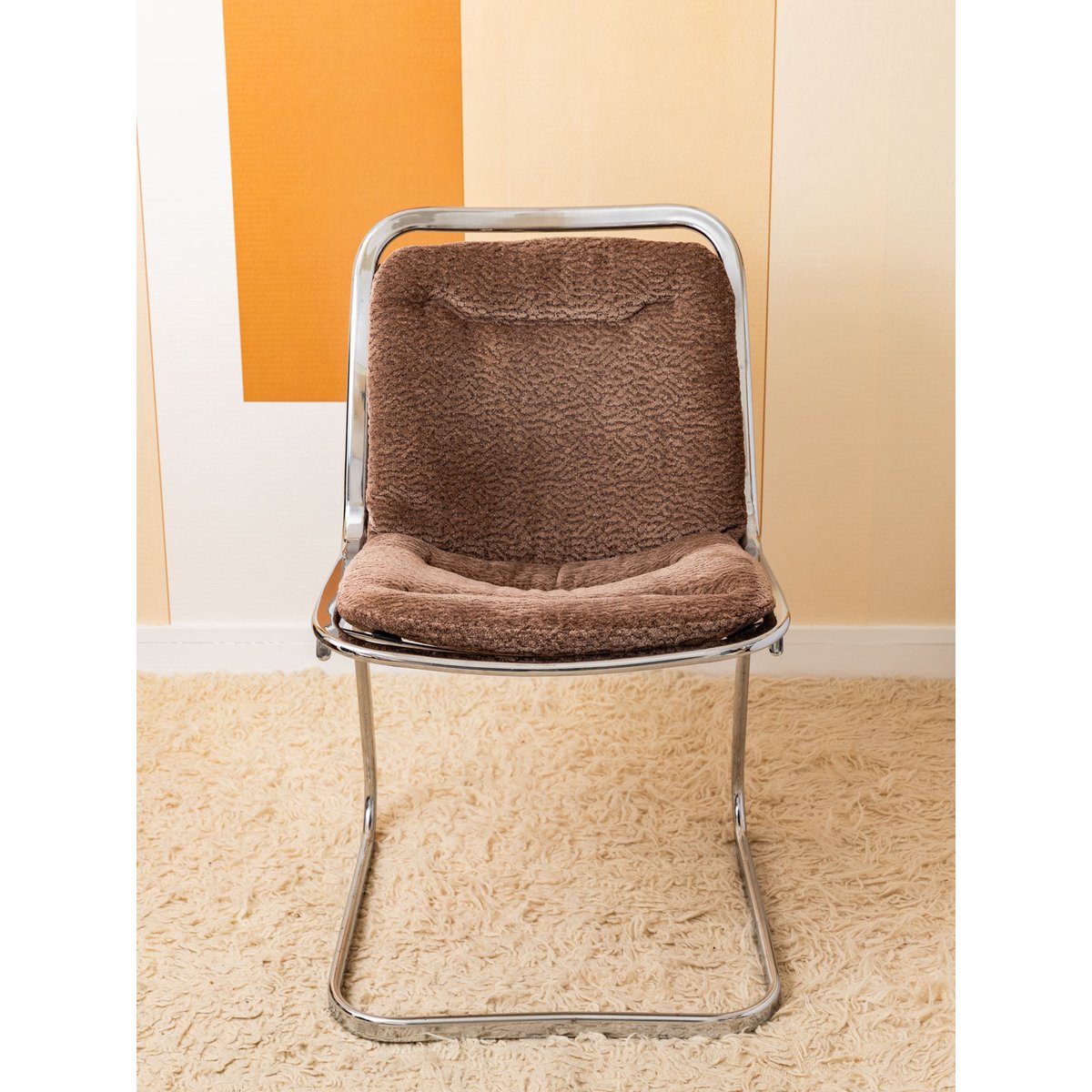 Lot de deux chaises design Alma N°1993 - Bon état argenté, DEBONGOUT