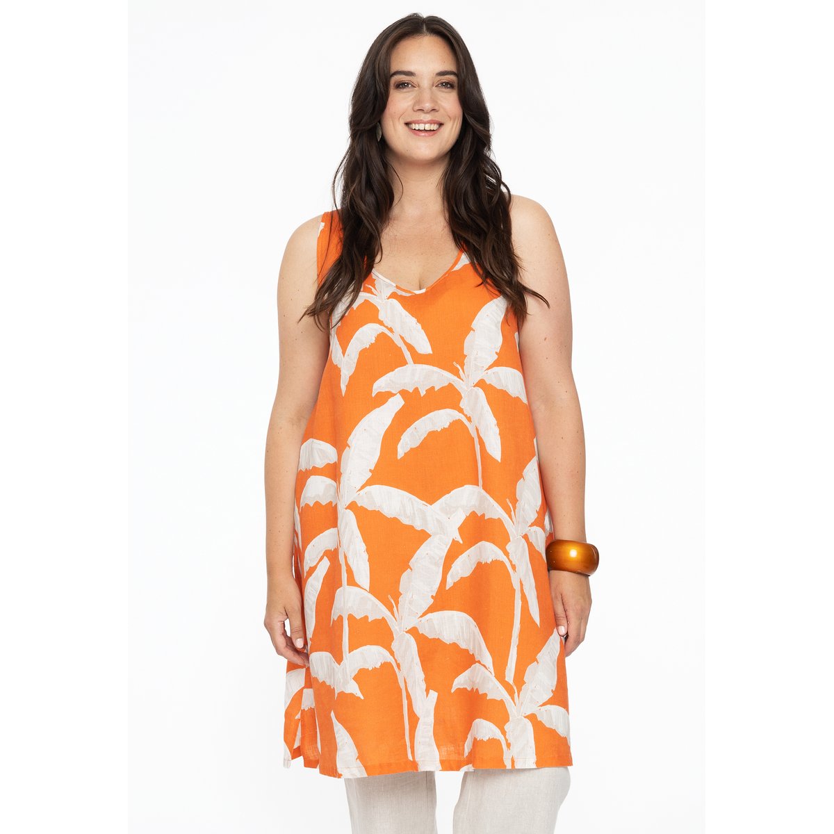 Robe imprimé / imprimée orange, YOEK